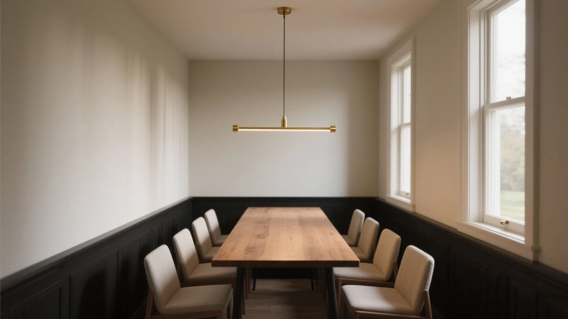 Linear Mini Chandeliers for Narrow Rooms