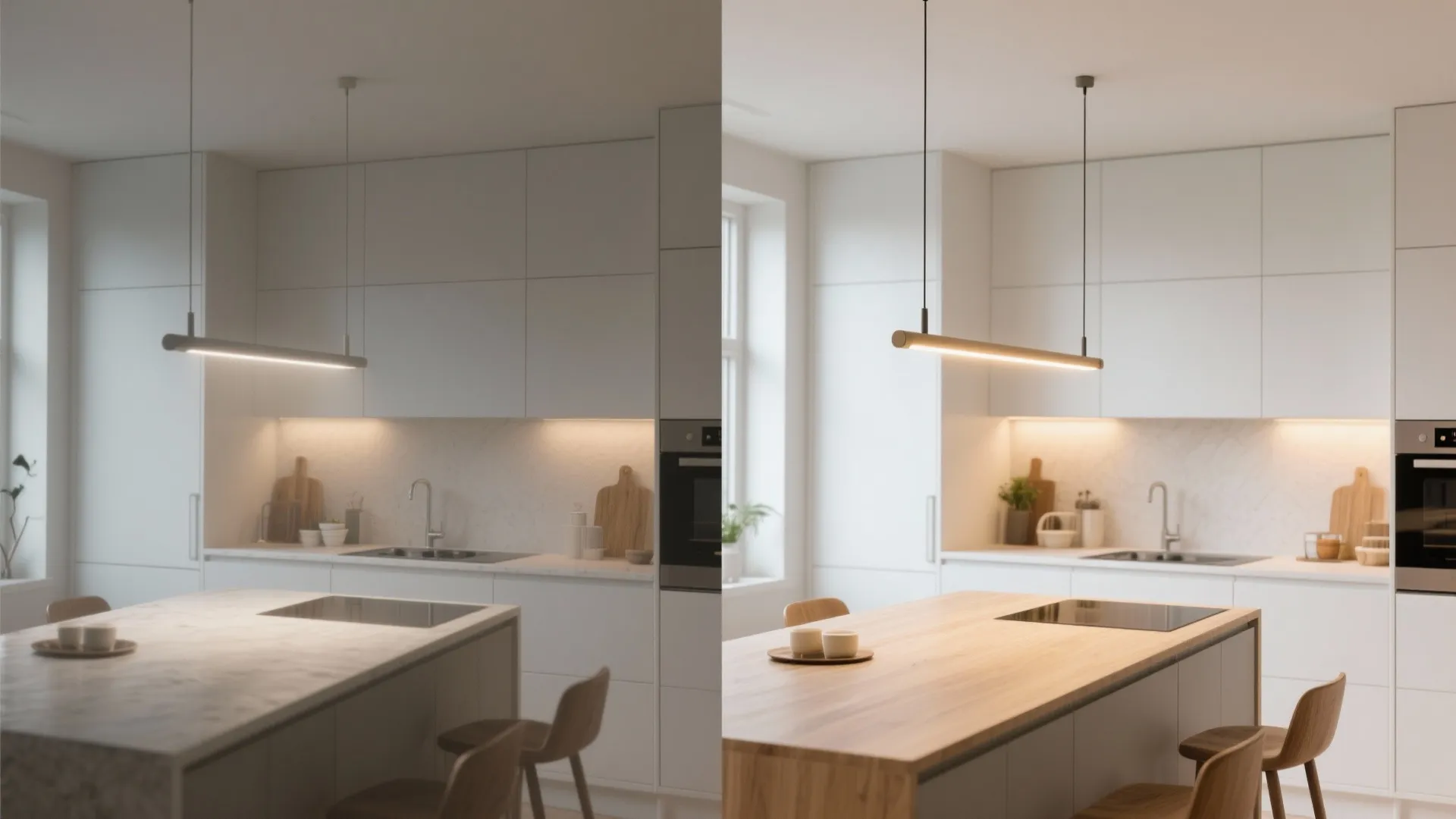Slender Linear Pendants Over the Island