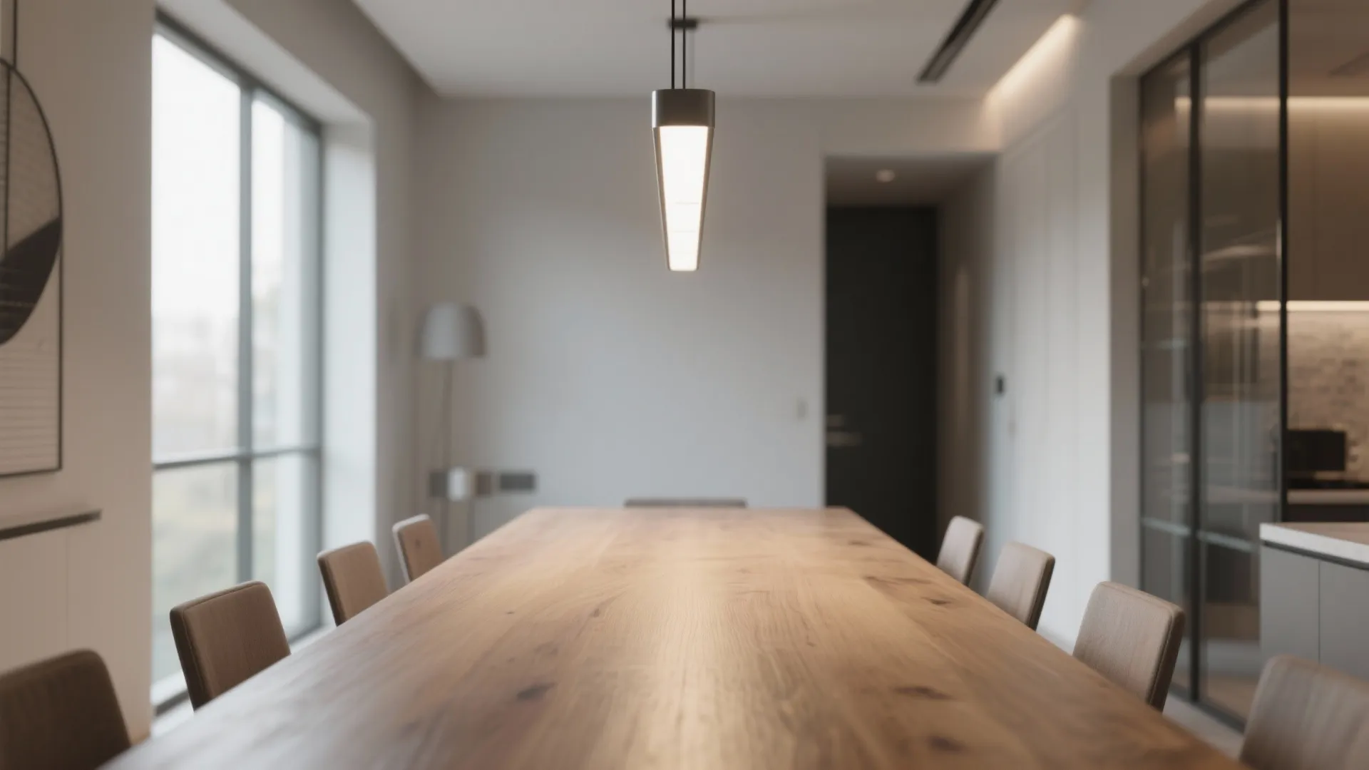 1. Linear pendant for narrow tables