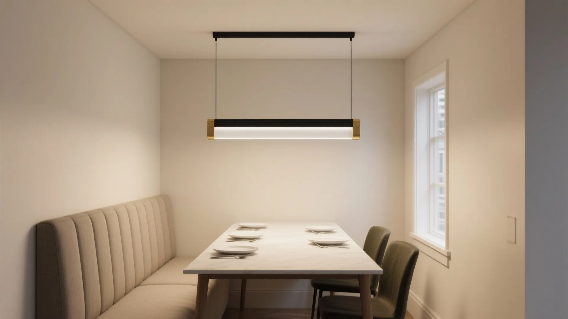 Linear Bar Pendant for Rectangular Tables