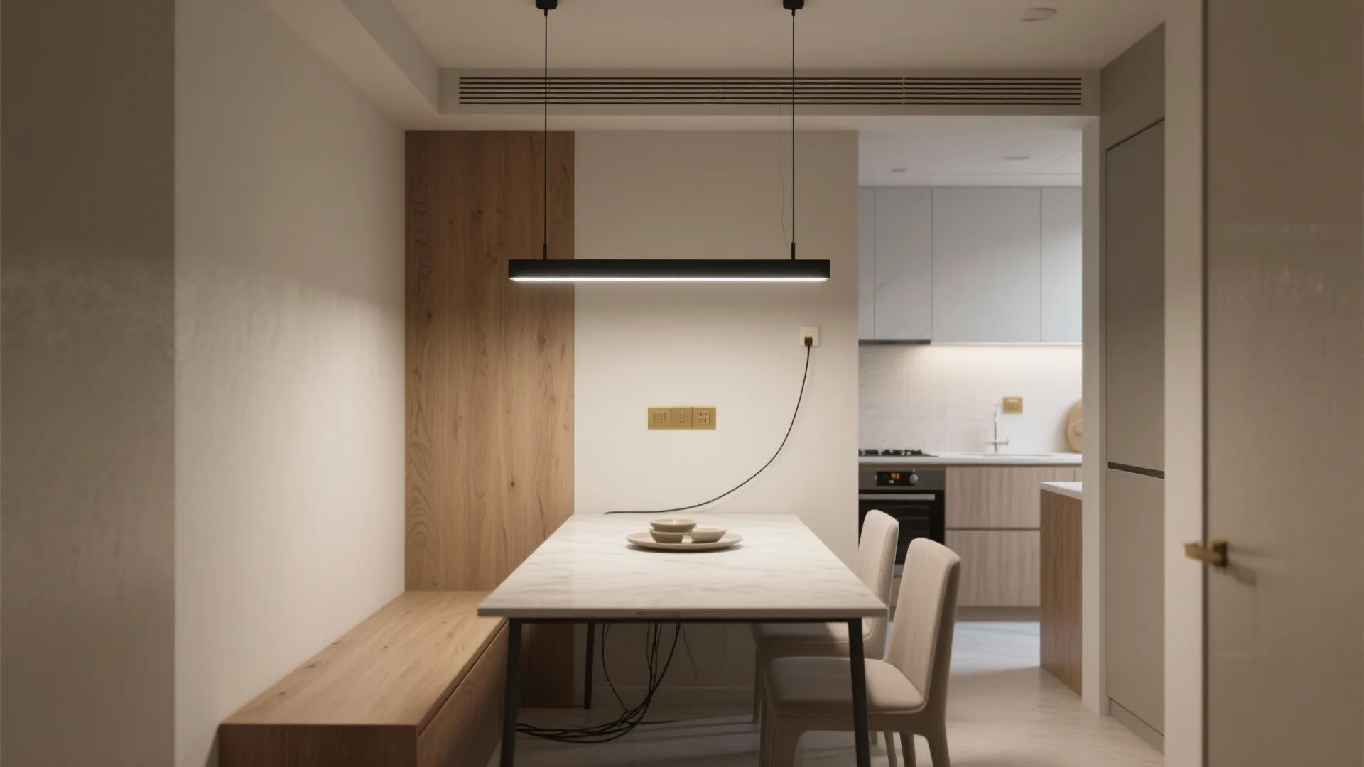 1) Minimal Linear Pendants Over the Table