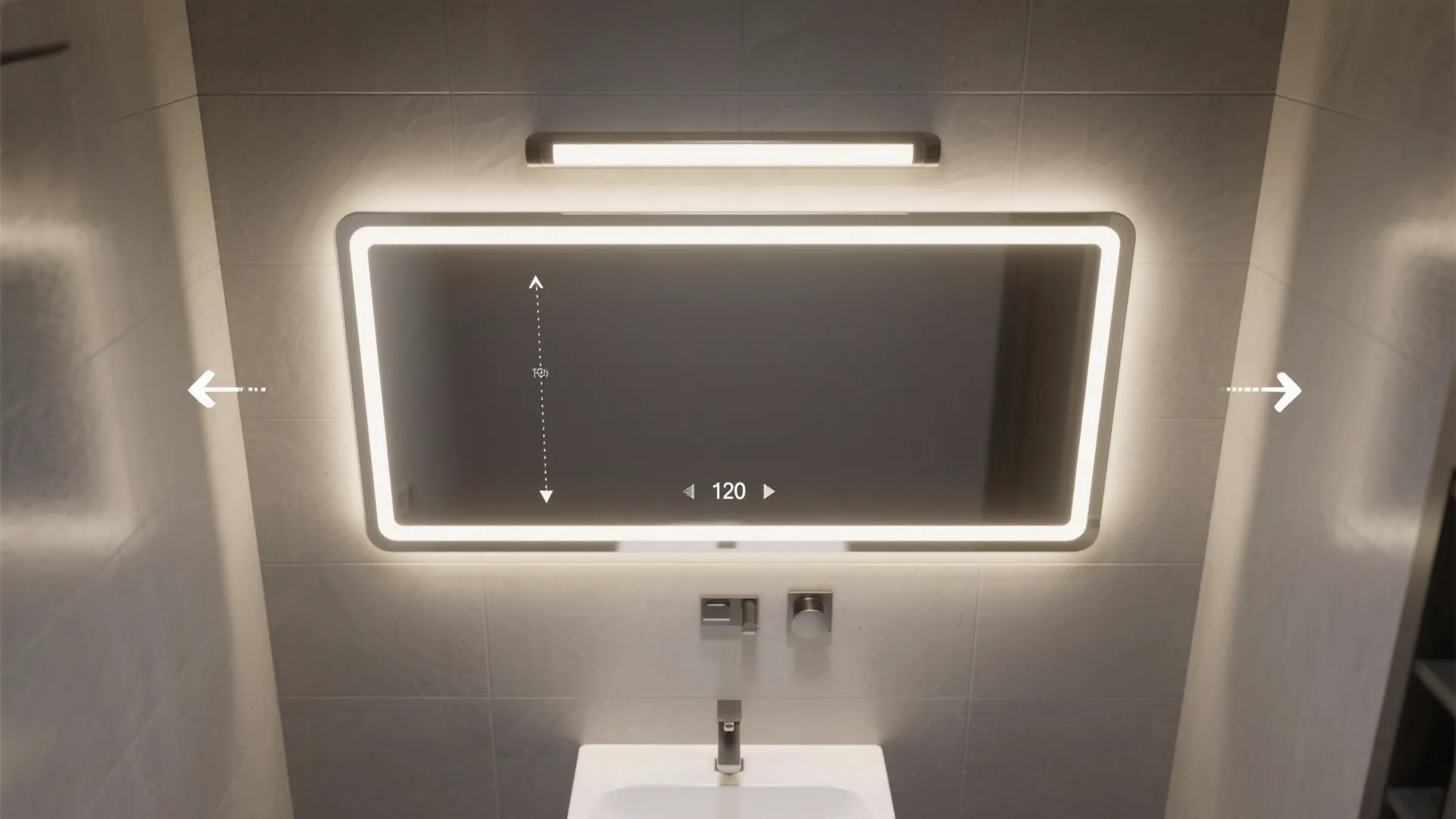 Over-mirror linear lights with high CRI