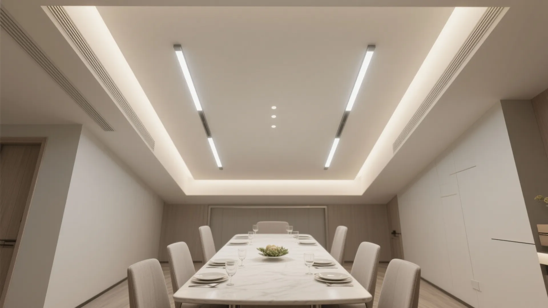 POP Ceiling with Hidden Linear Lights
