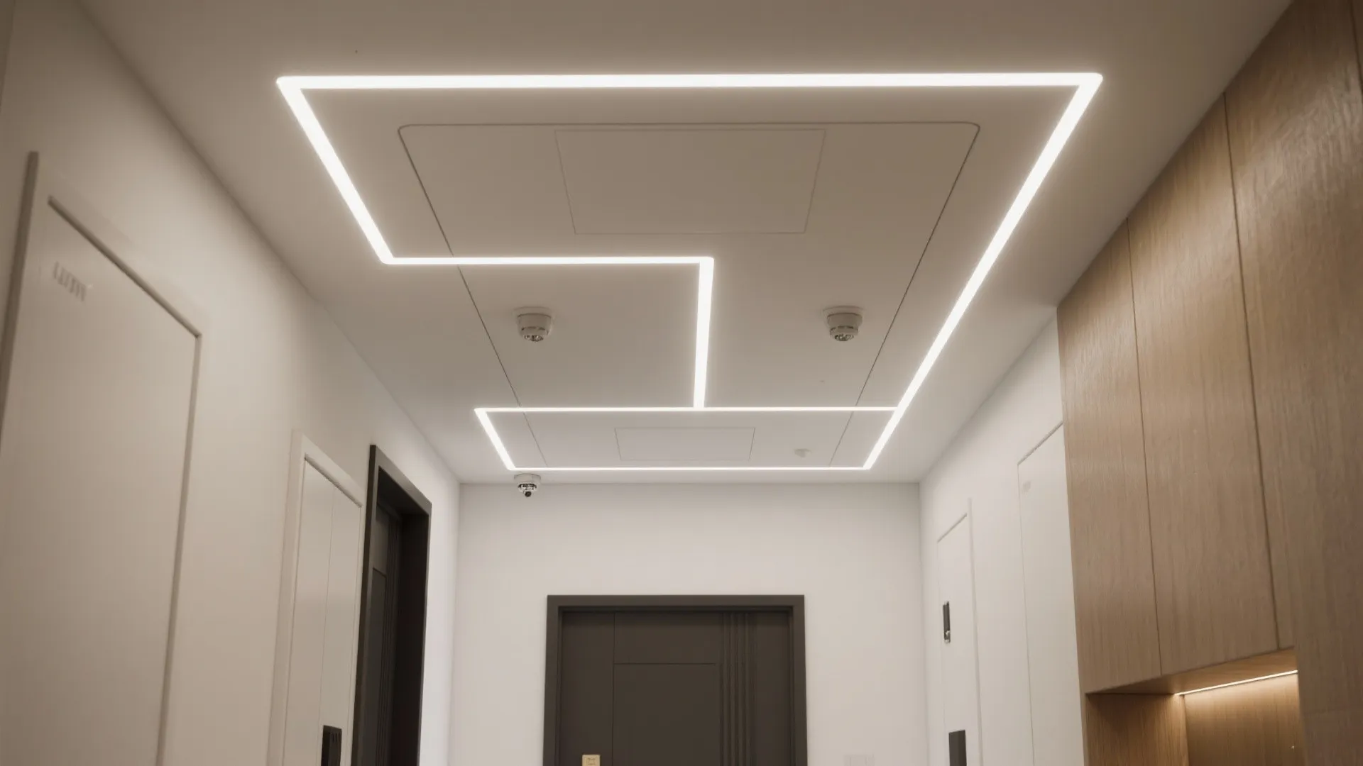Integrated Linear Lights as Wayfinding