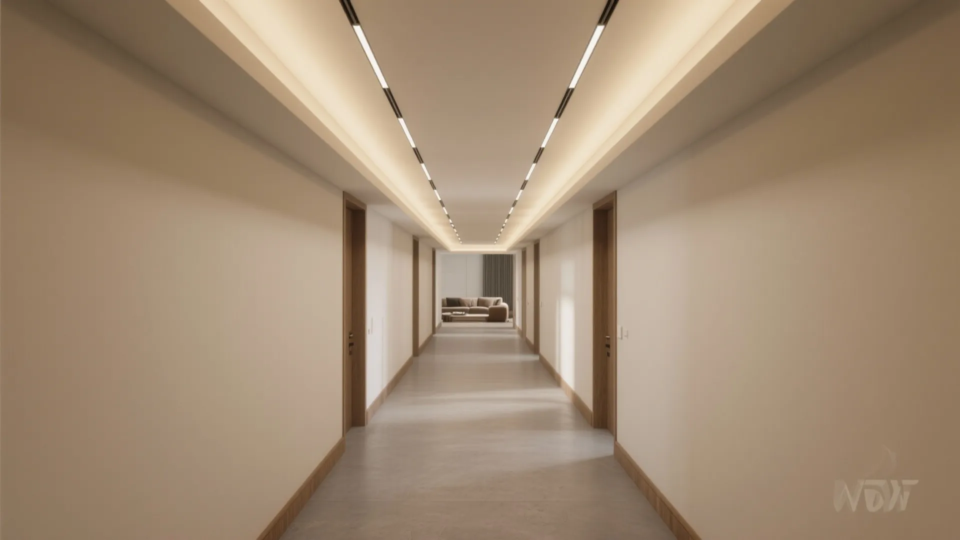 Linear Lighting Ribs That Guide the Eye