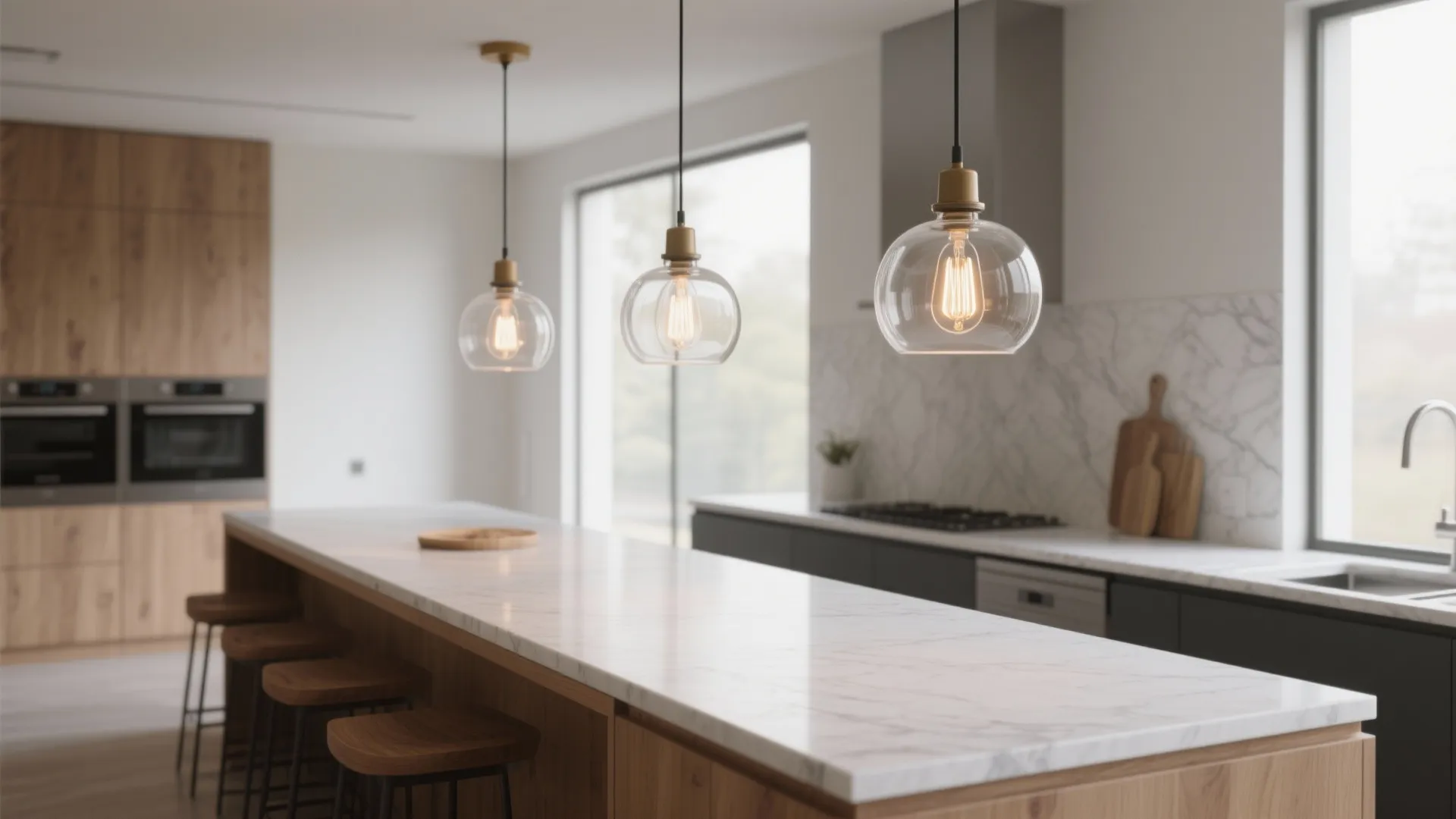 2. Linear row for long islands