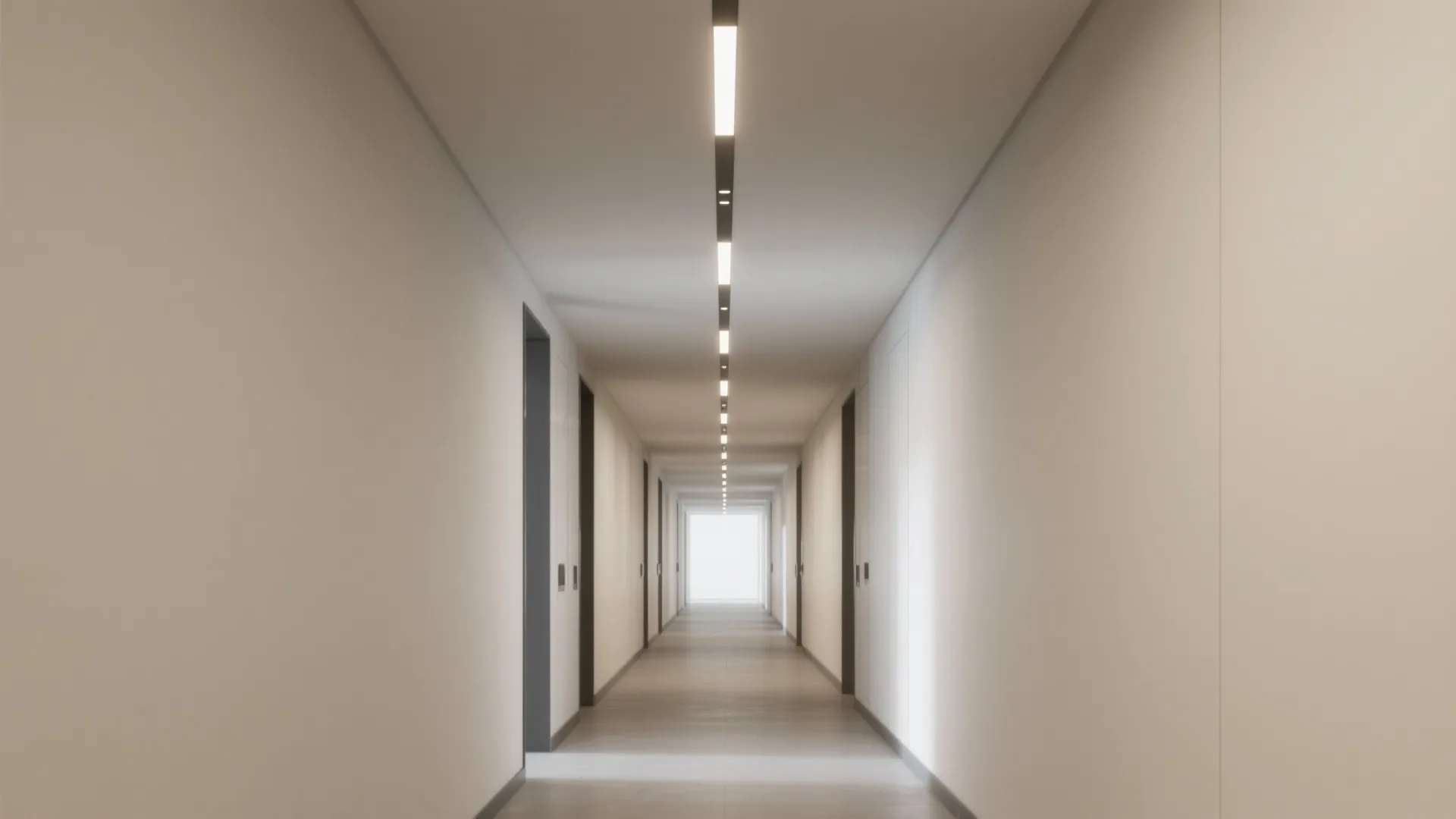 Linear Slot Lights in a Flushed Gypsum Plane