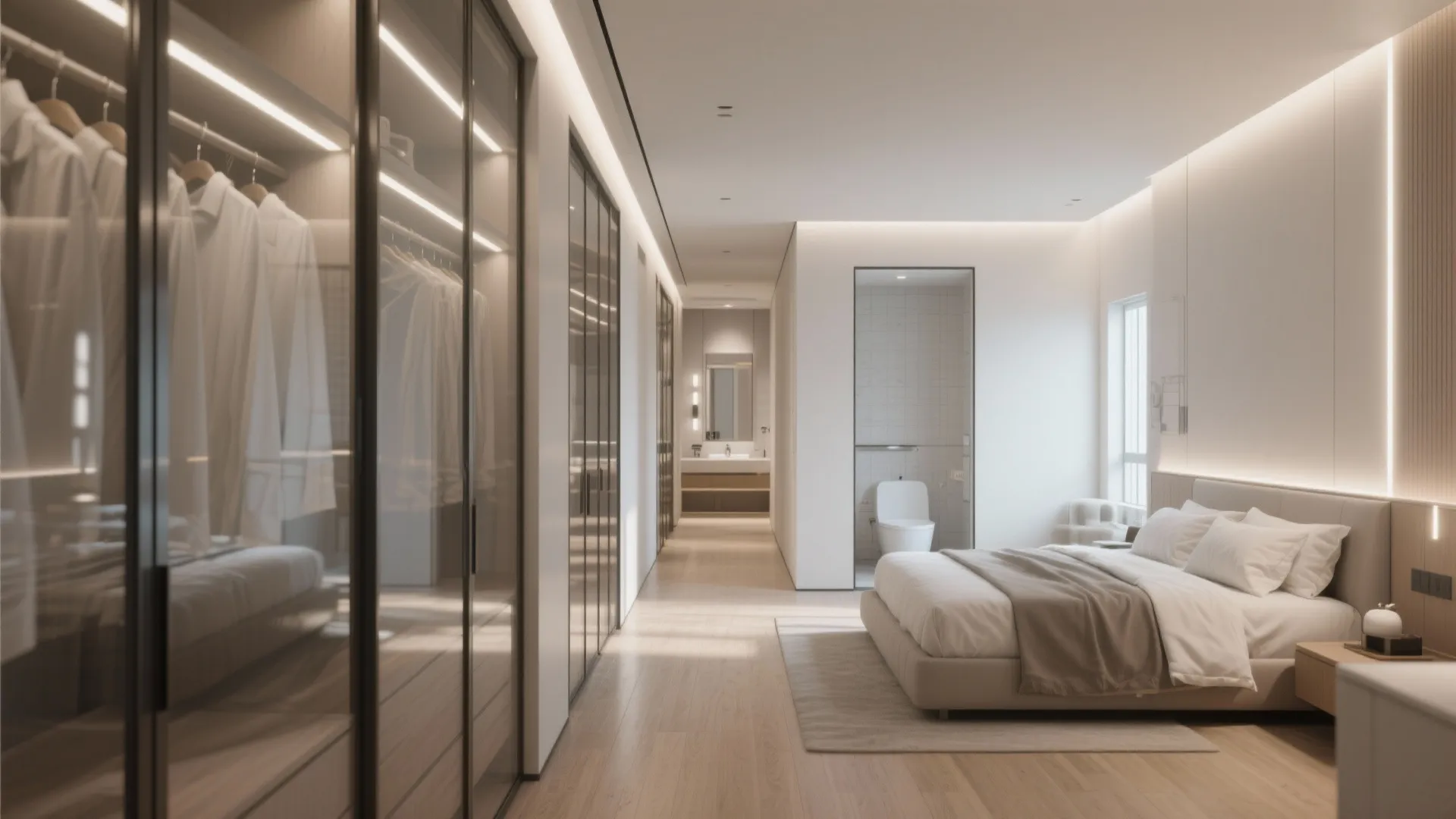 3. Linear Suite with Corridor Closet