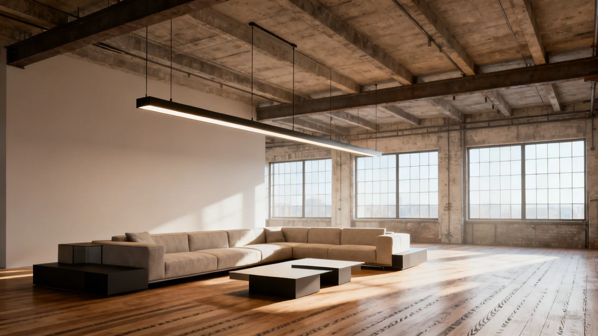 2. Linear Suspended Chandeliers