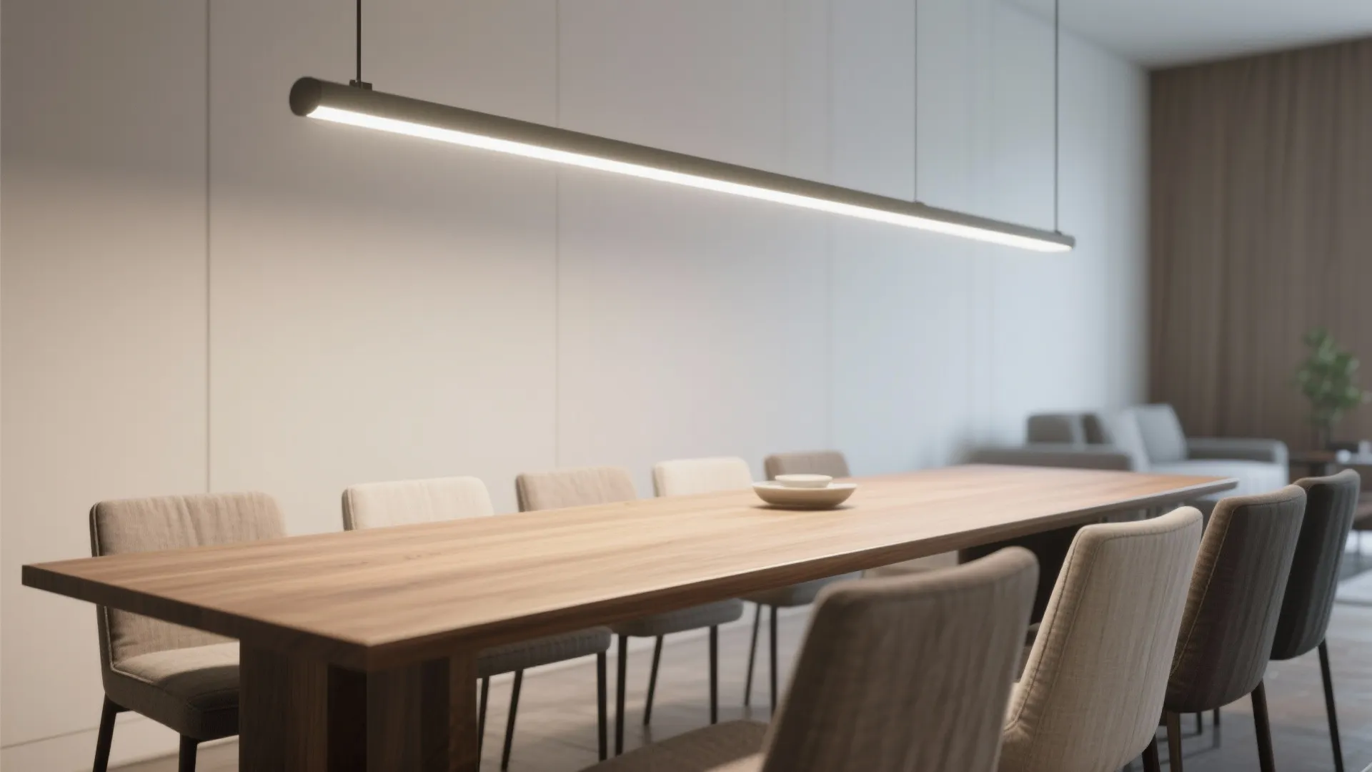 1. Linear suspension for narrow tables