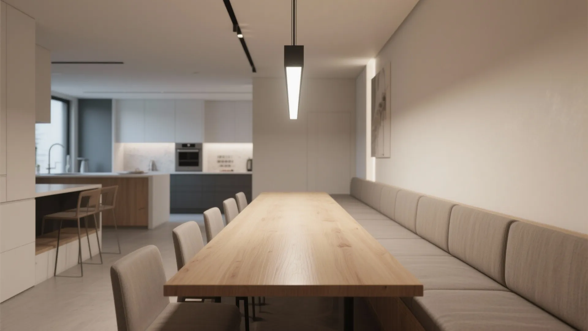 2. Linear suspension for long tables