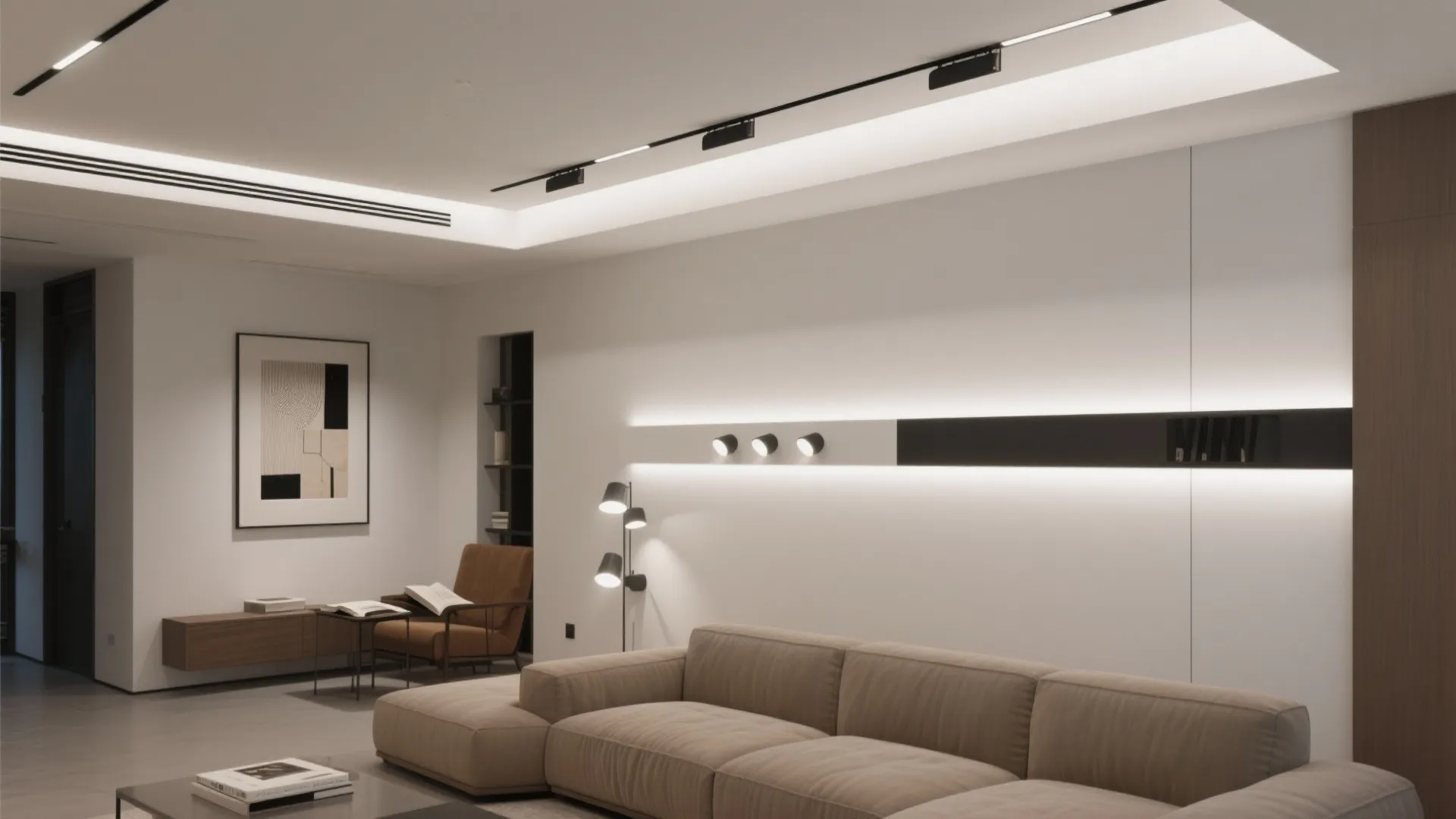 Recessed Linear Profiles and Magnetic Tracks