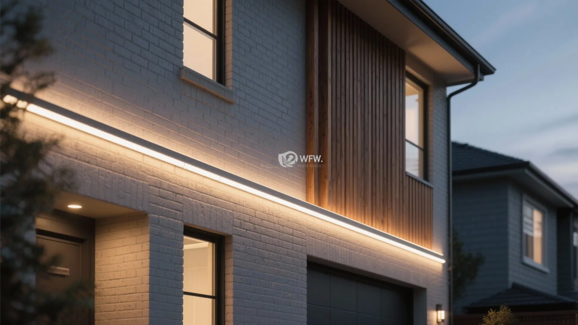 1. Slim linear wall washers for modern façades