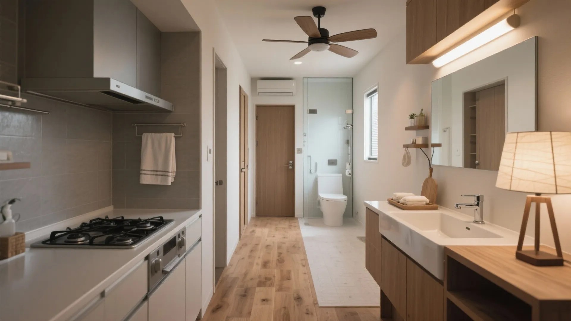 水回りは“直列”で：配管短縮と家事の時短を同時に叶える