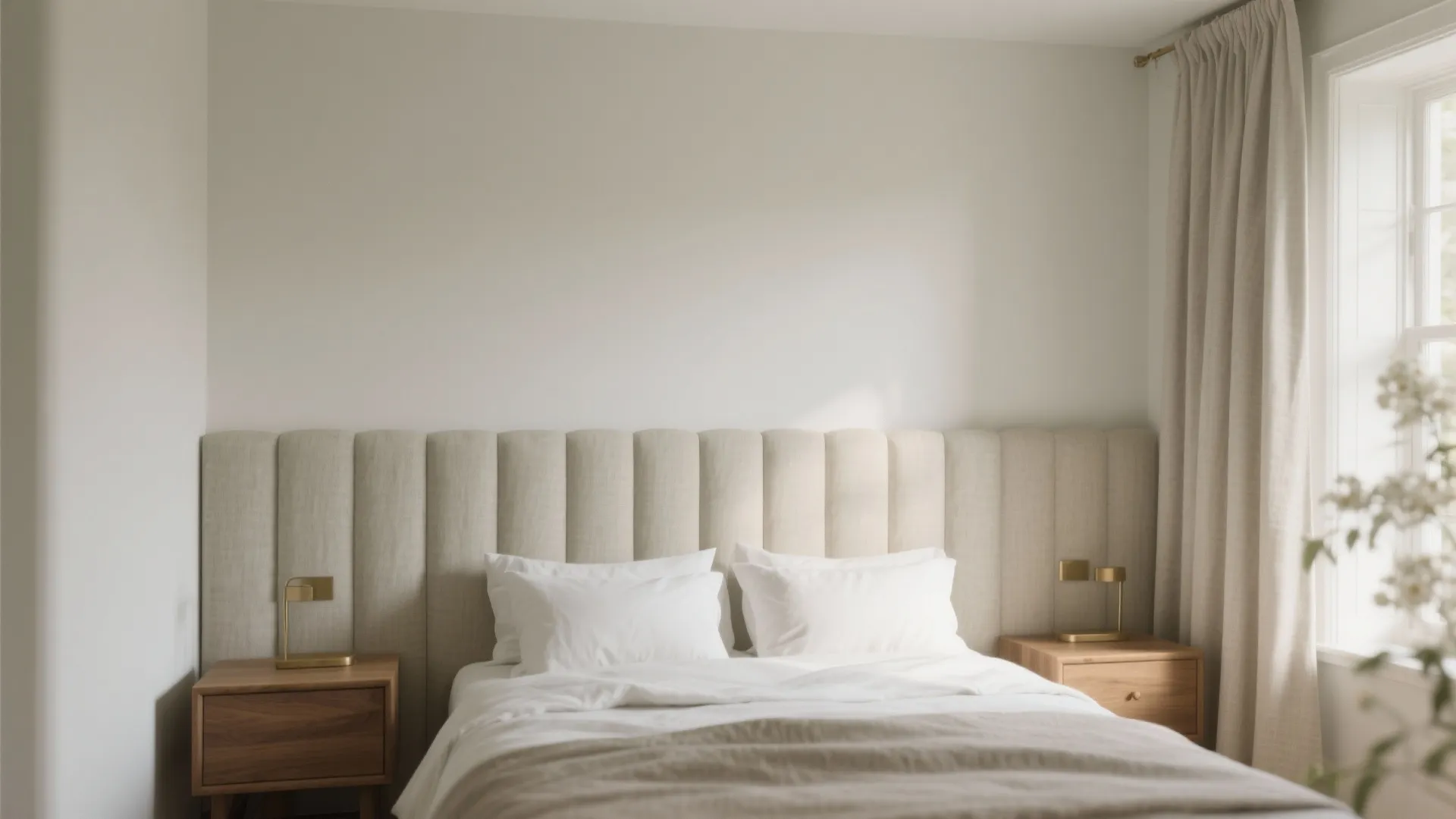 Minimalist linen wall cloth that breathes