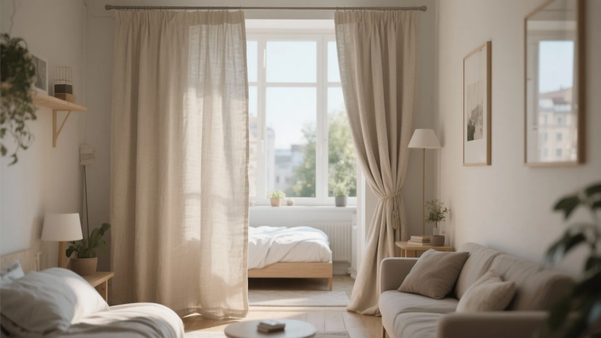 4. Fabric or Curtain Dividers