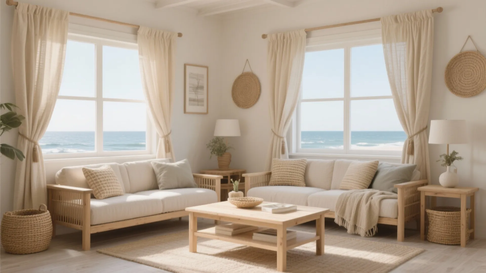 3. Linen Curtains for a Relaxed Vibe