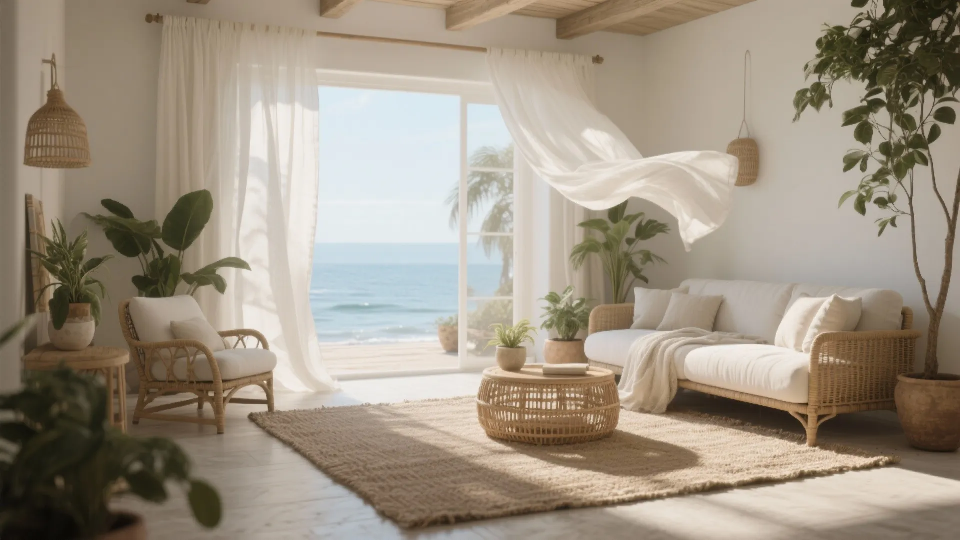 4. Linen Curtains for a Natural Feel