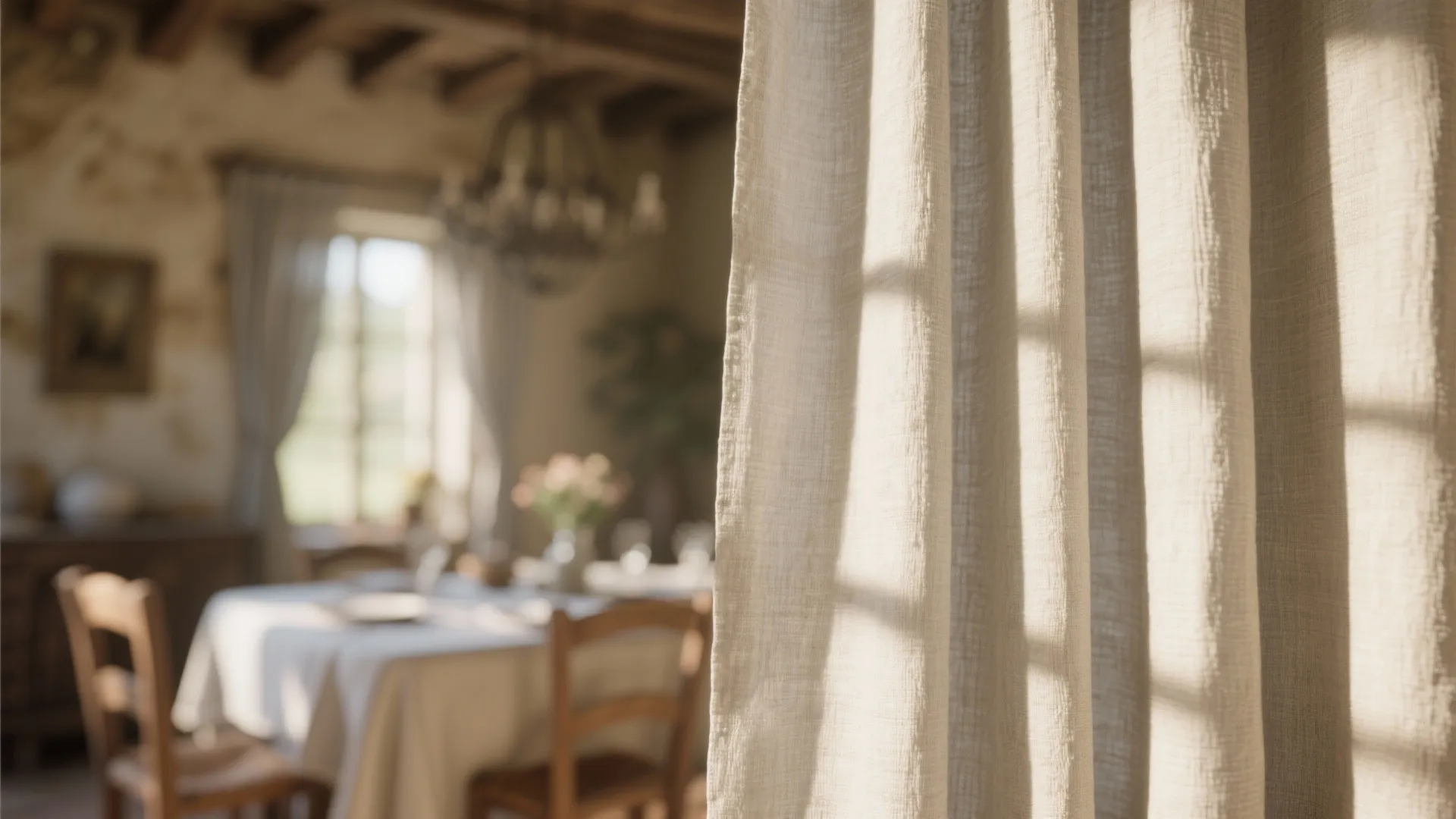 3. Soft Linen Drapery