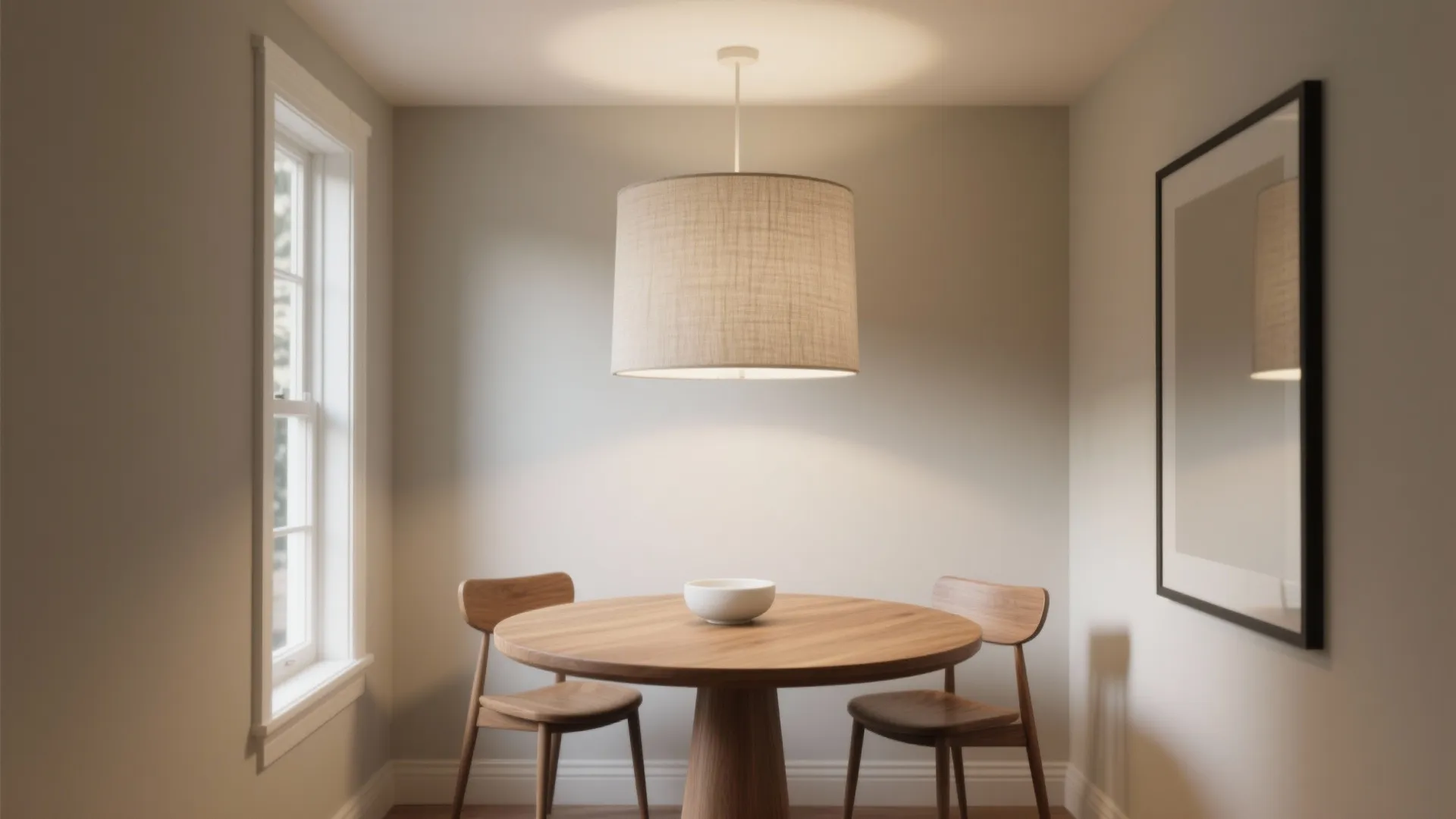 Soft Linen Drum Pendant