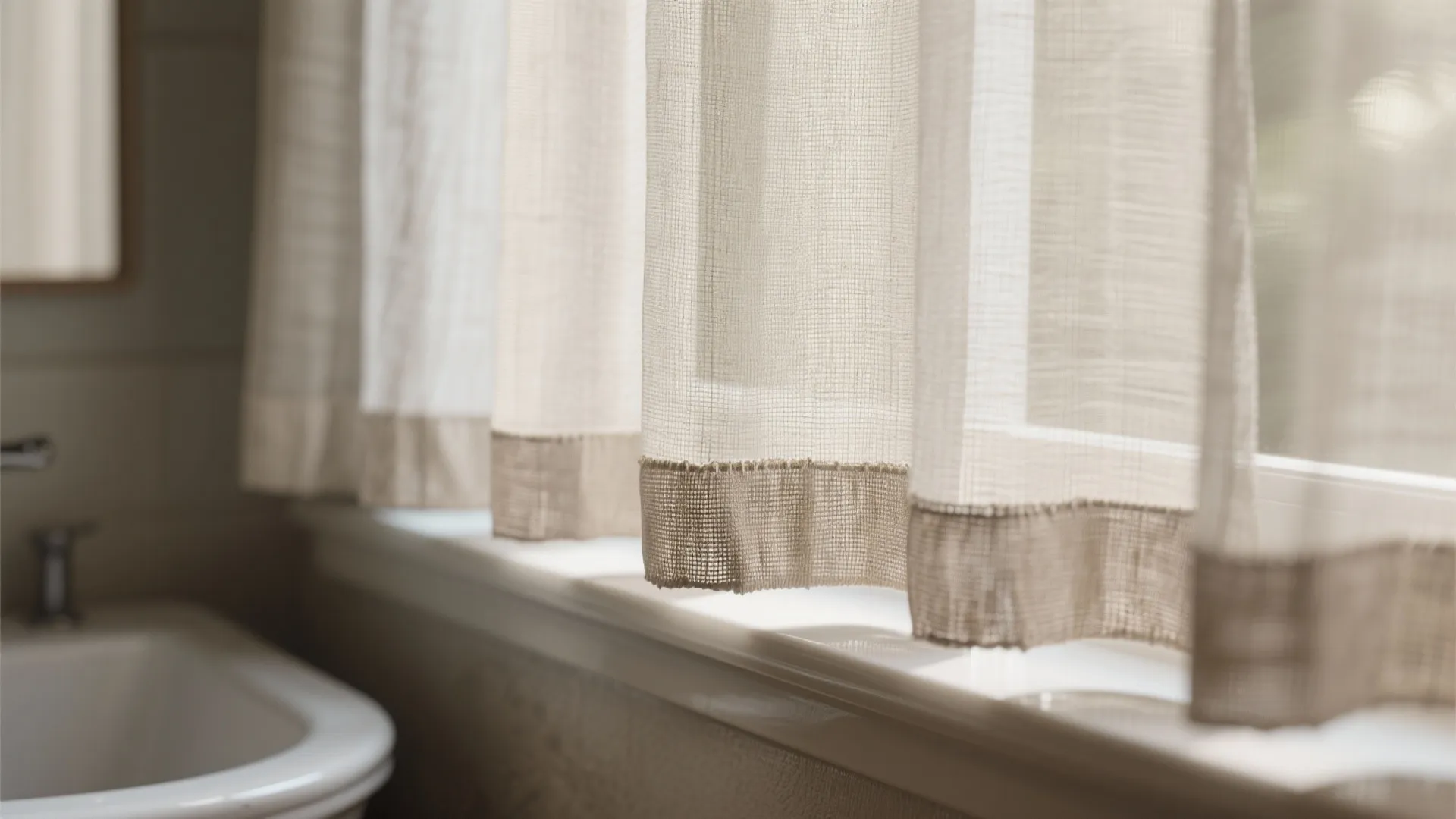 Sheer Linen Layers for Soft Light