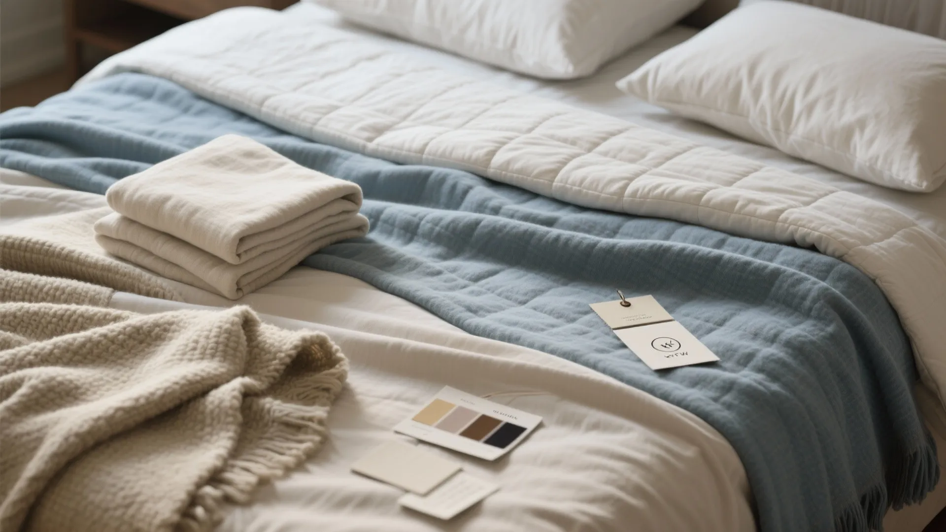 3. Soft Linen and Layered Bedding (Textural Focus)