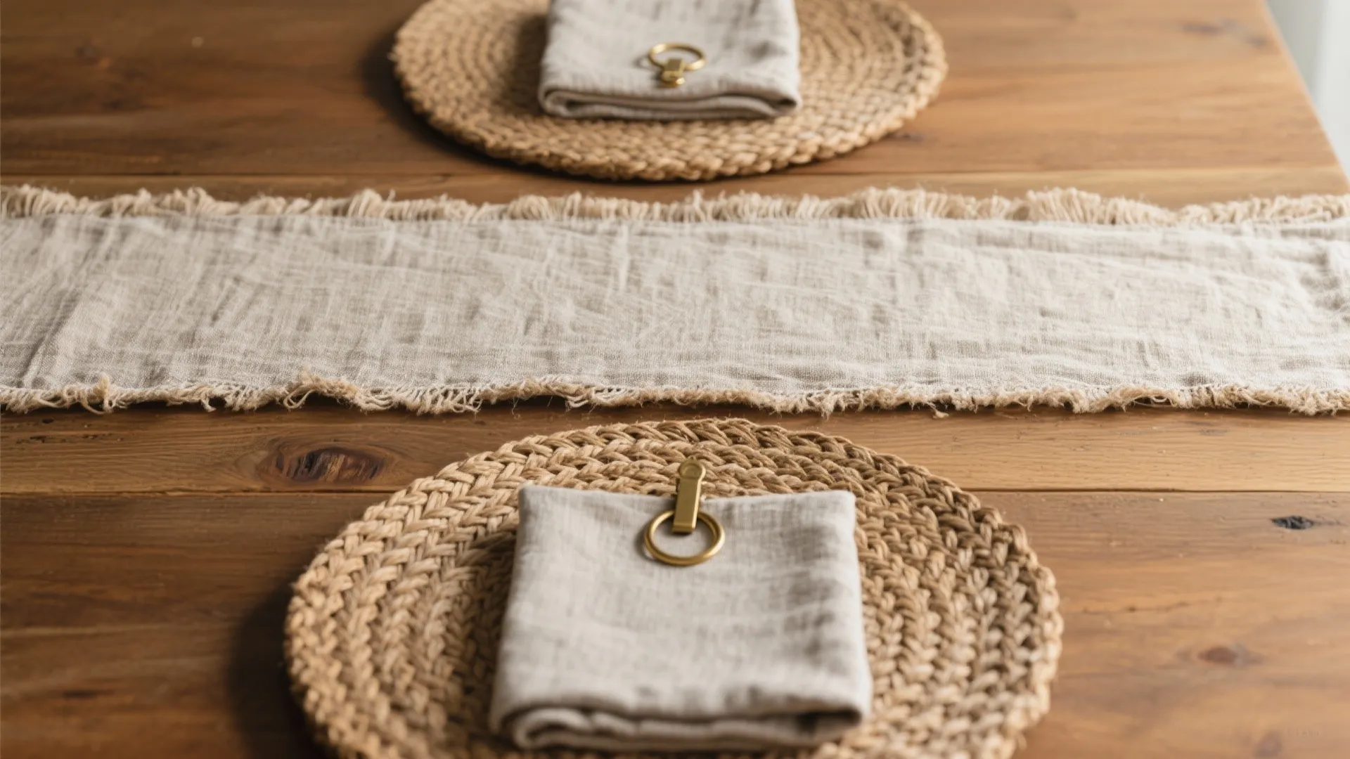 Layered linens for texture and color