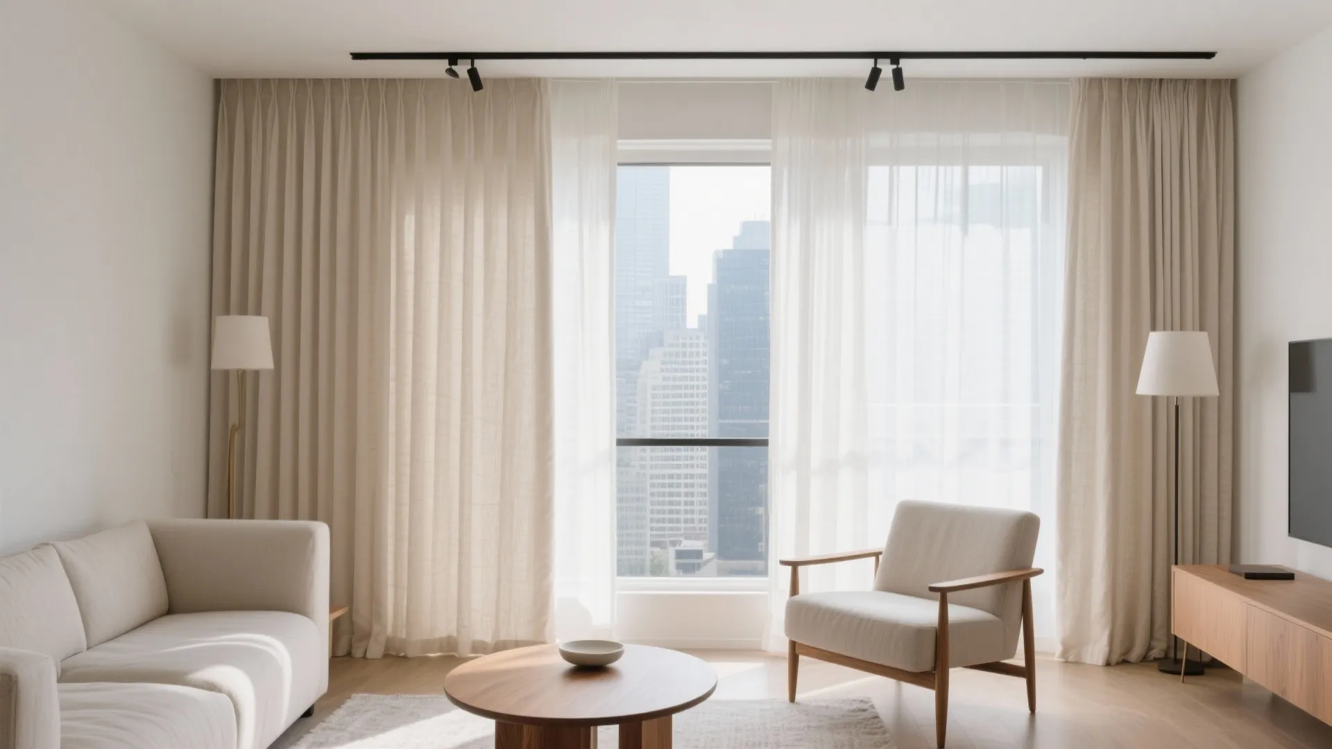 1. Minimalist Luxe with Floor-Grazing Linen