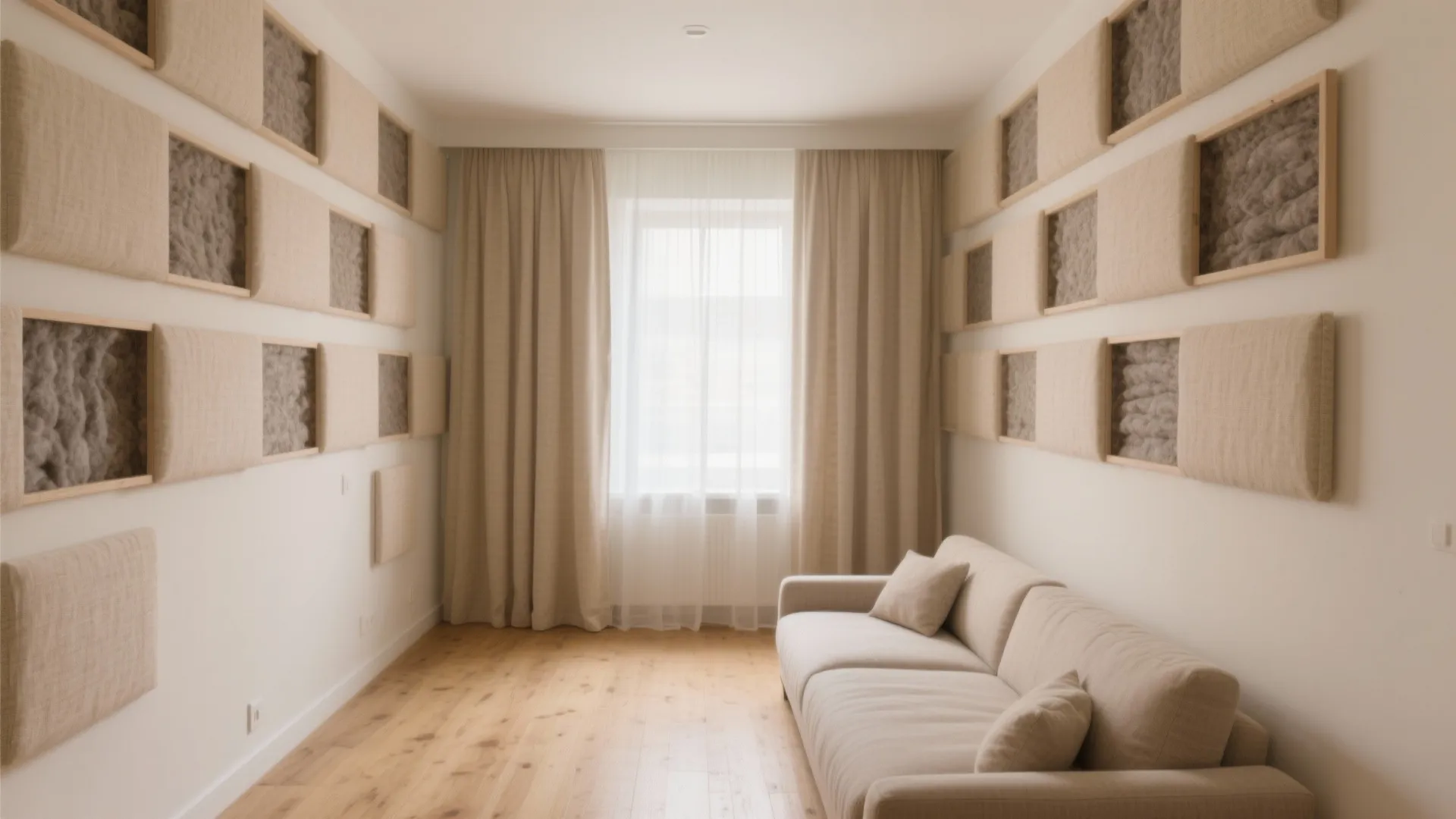 Linen-Grid Acoustic Panels