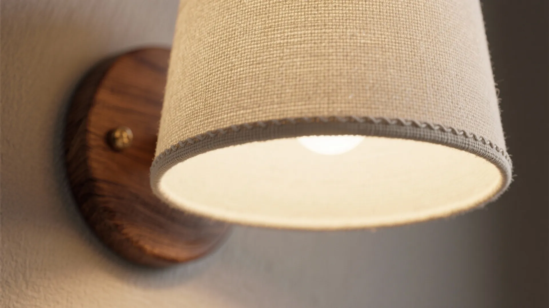 Warm wood and fabric shades for cozy ambiance