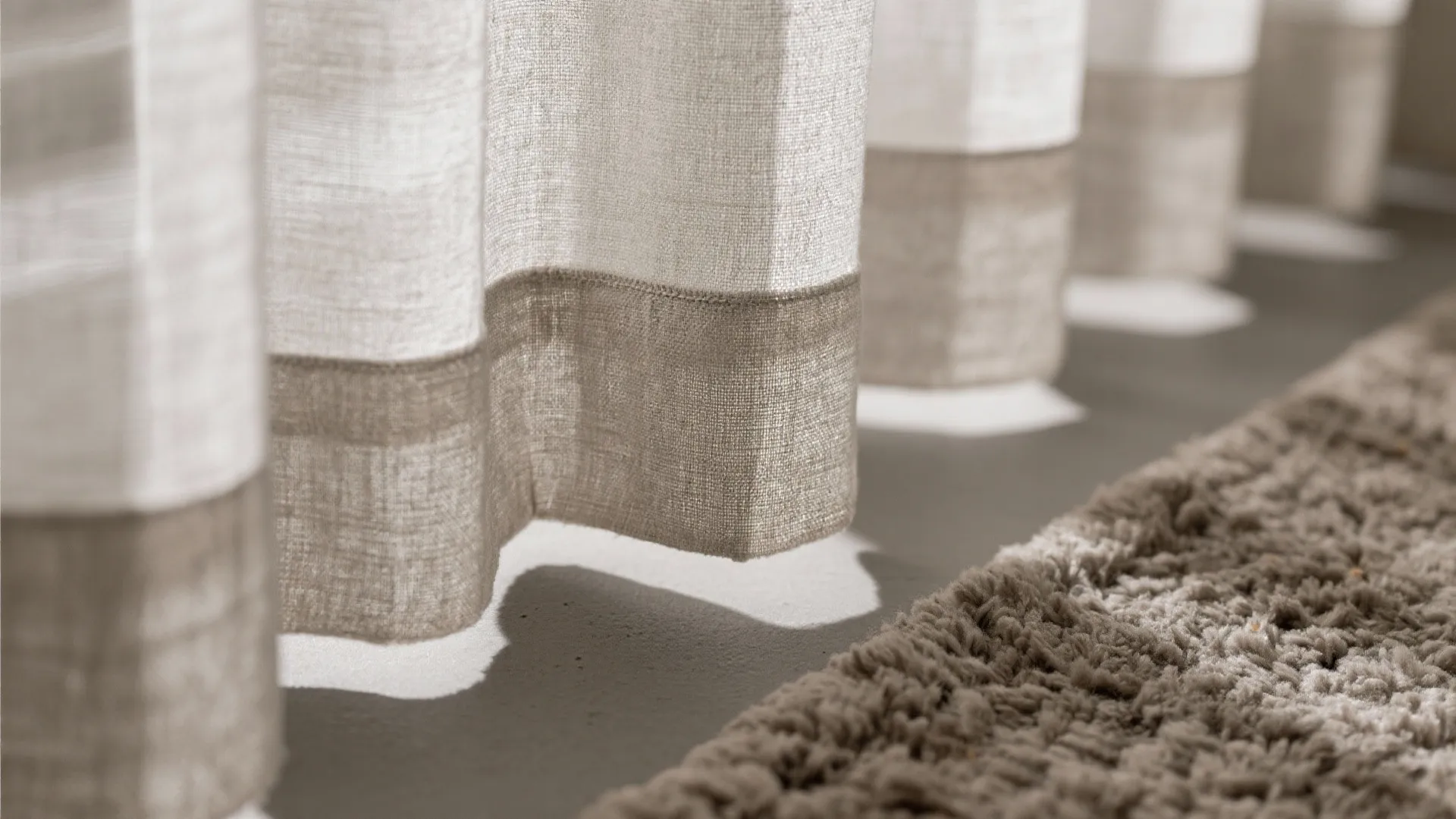 Textile Luxury: Understated Drapery and Plush Underfoot