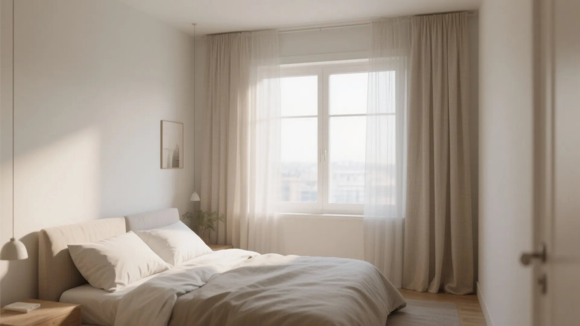 8. Minimalist Window Treatments