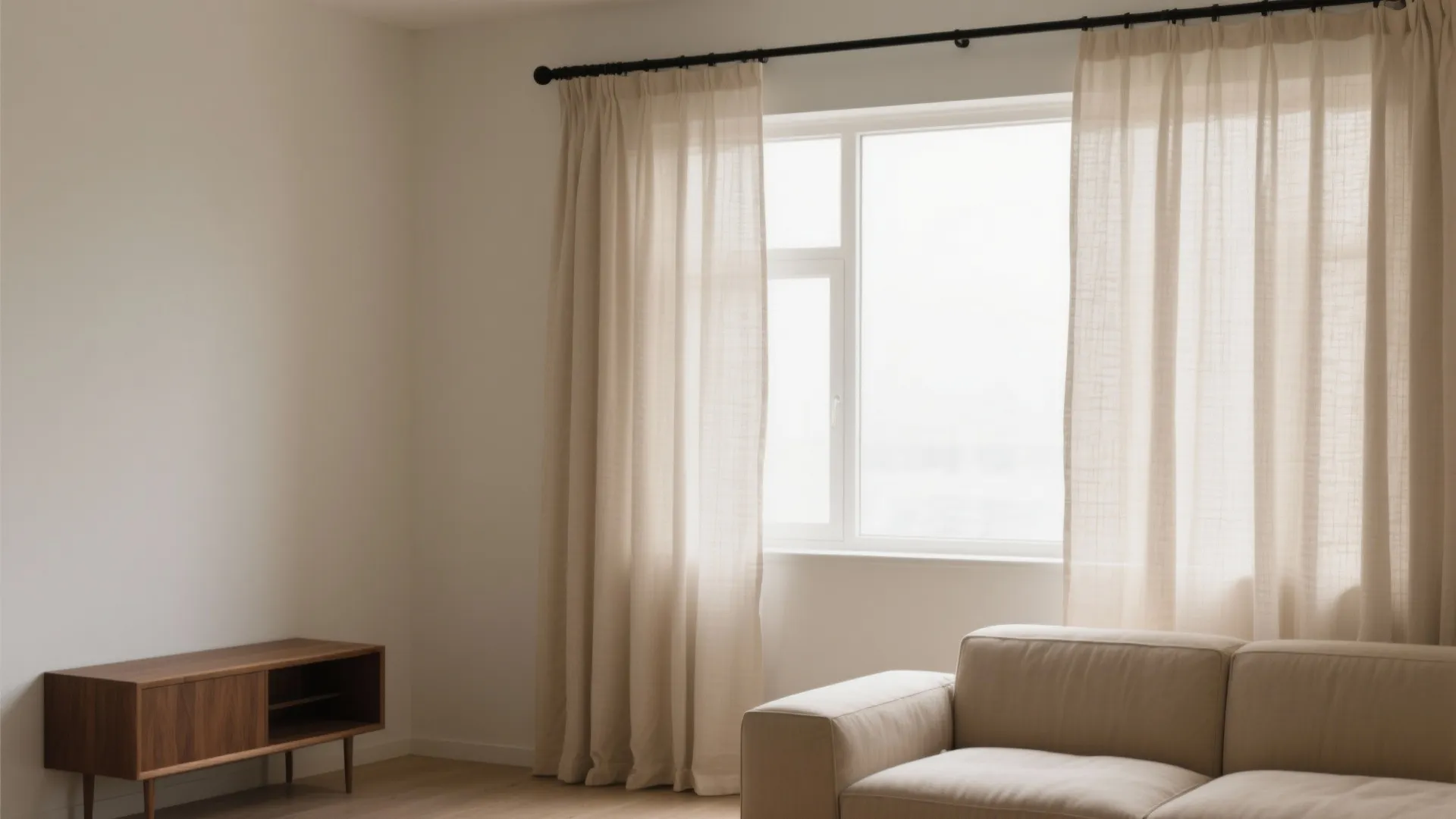 Minimalist Linen Sheers