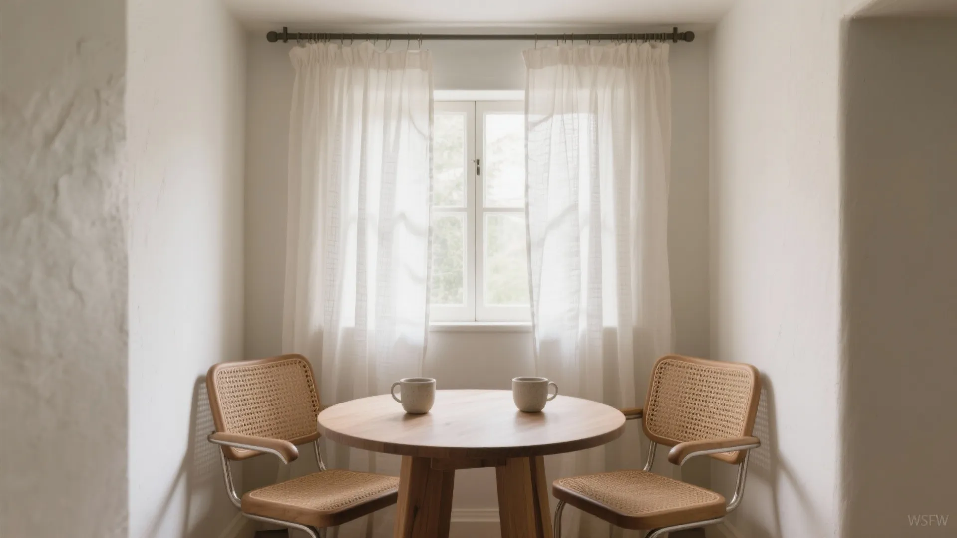 1) Linen Sheers for Warm Minimalism