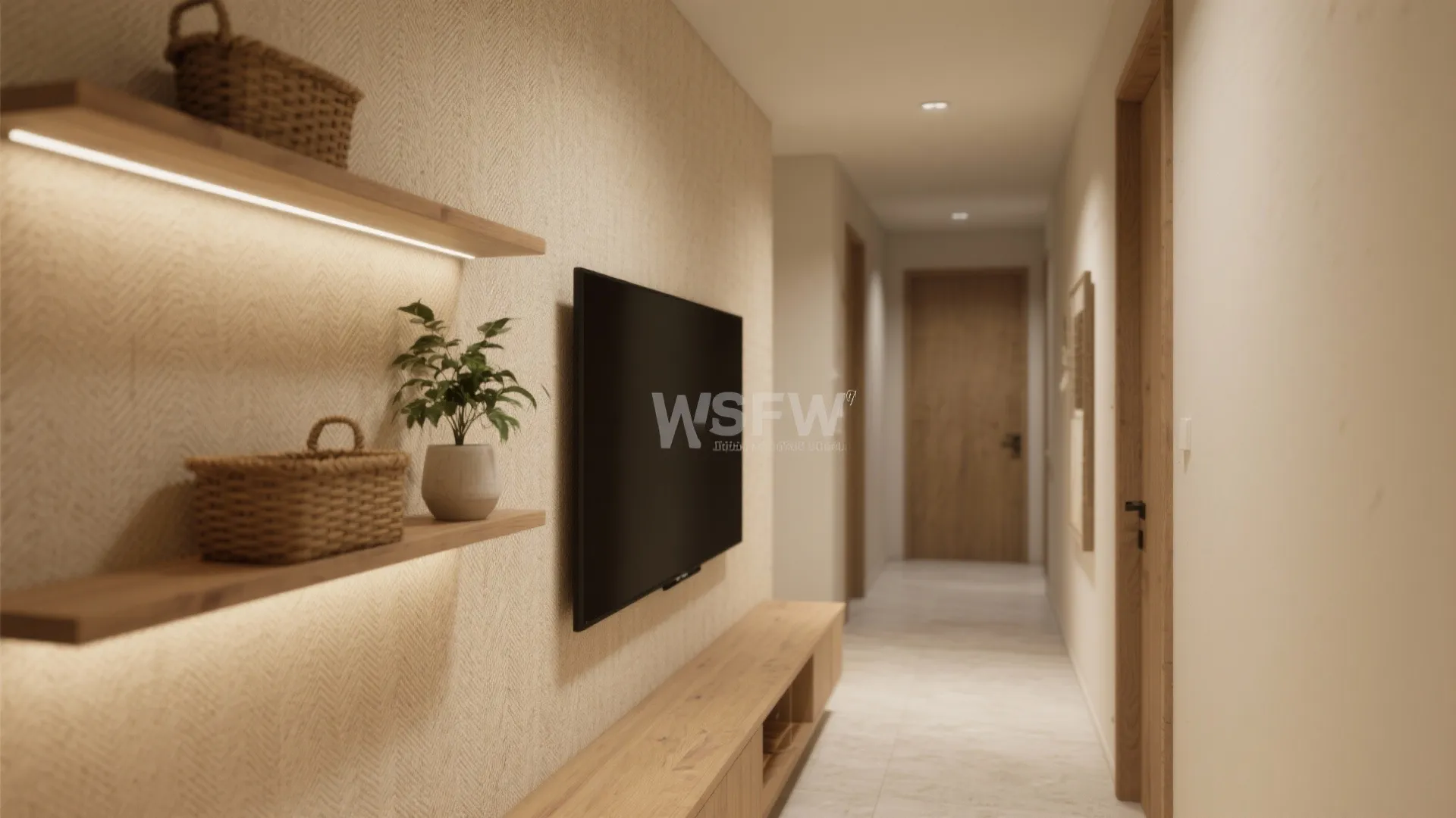 Warm Linen Texture That Softens Acoustics