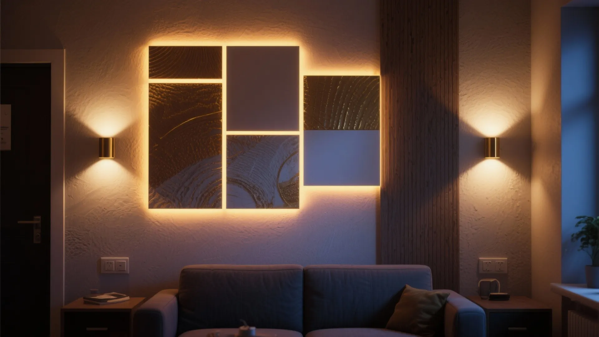5. Functional Art with Integrated Lighting