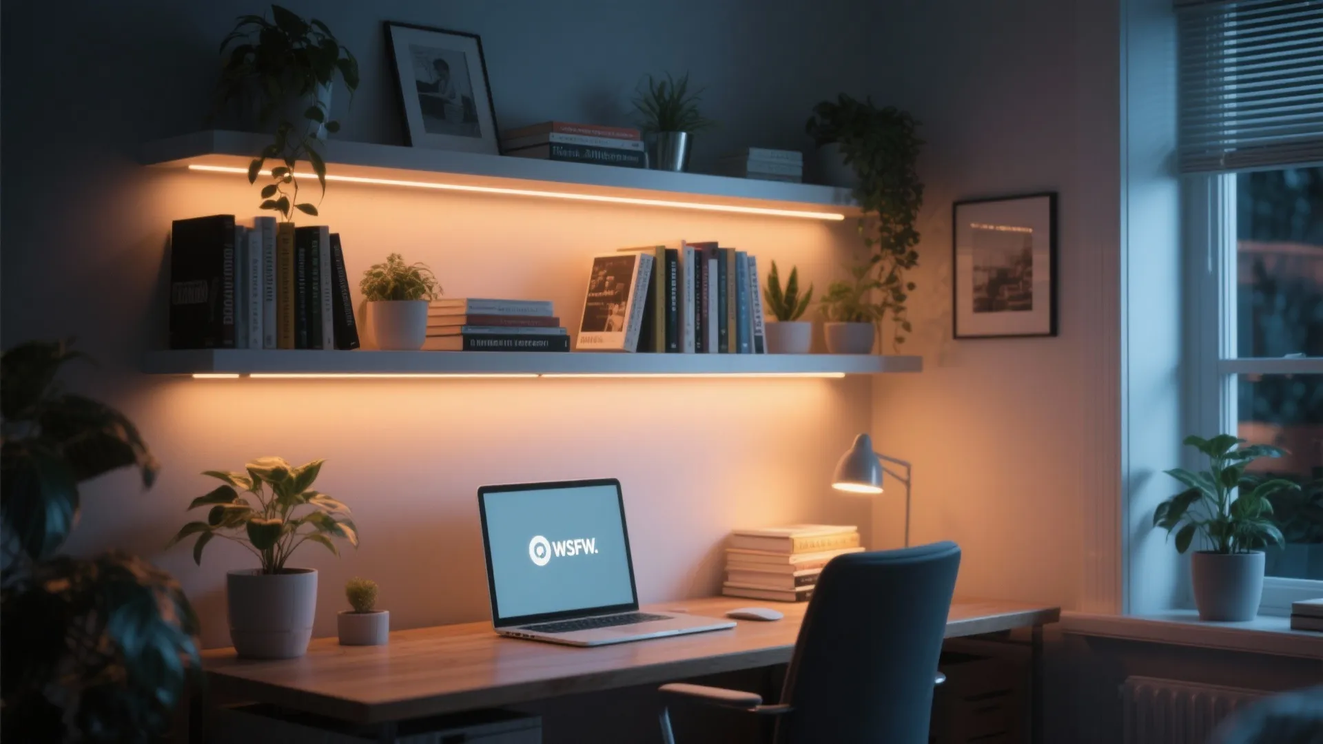 4. Integrated Lighting Shelves