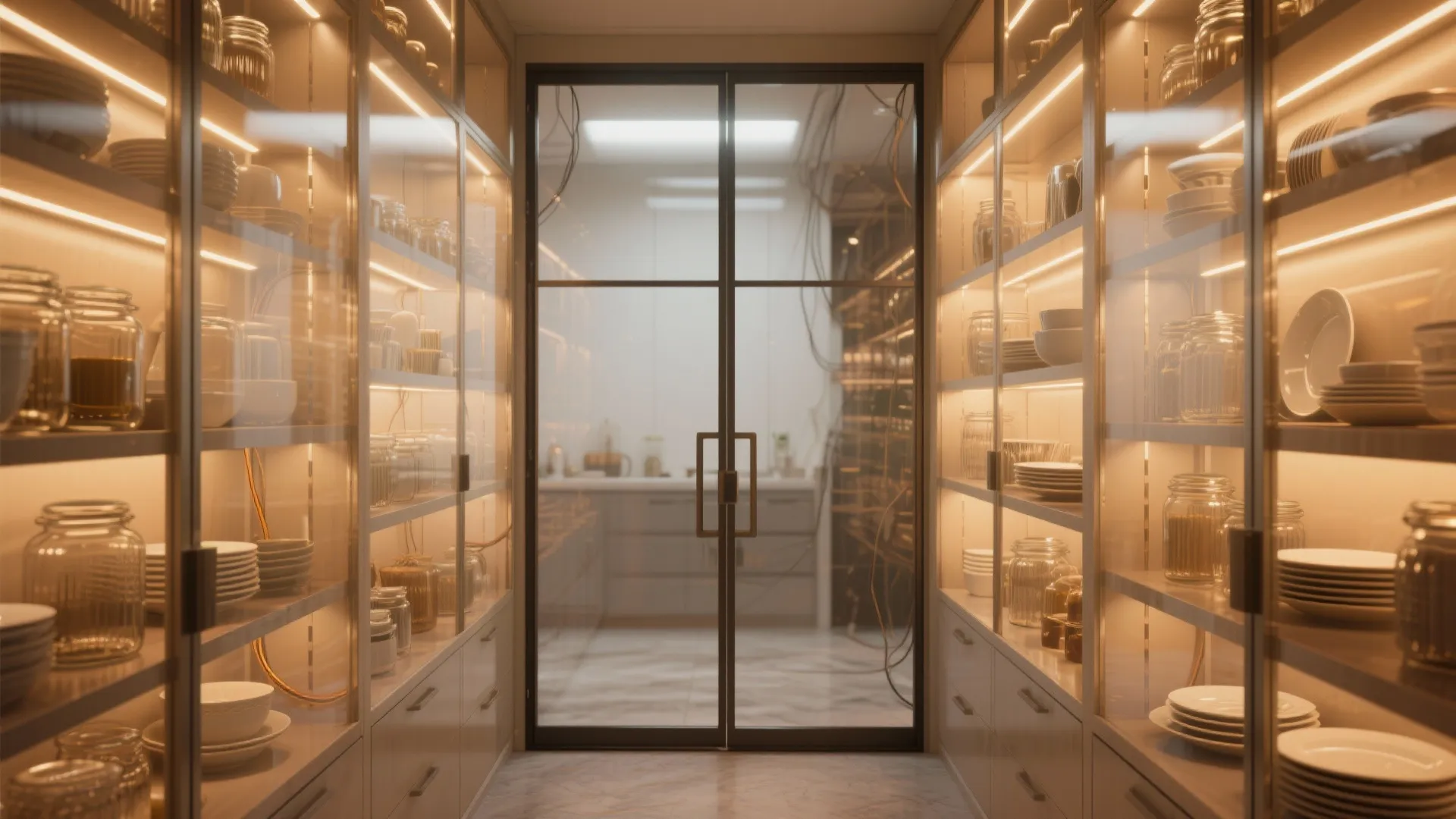 3. Crystal-clear glass with internal lighting