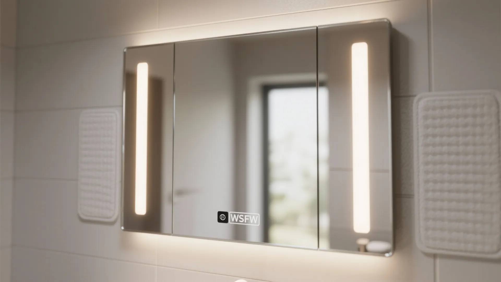 Integrated Lighting Mirror Cabinet (Brighter, Better Grooming)