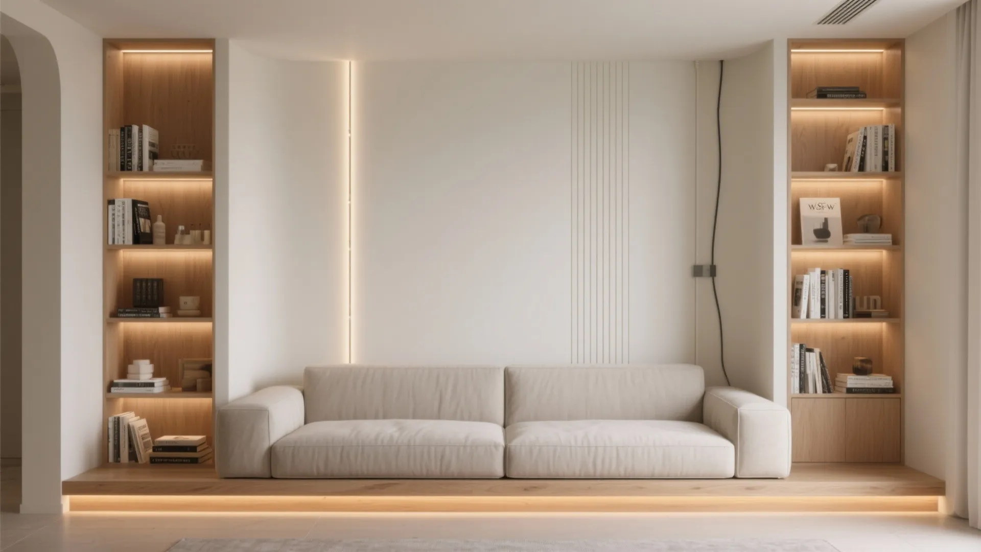 Slender Built-ins and Lit Niches