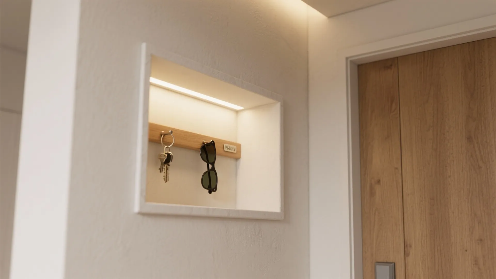 Wall Niches + Integrated Lighting that Guide Movement