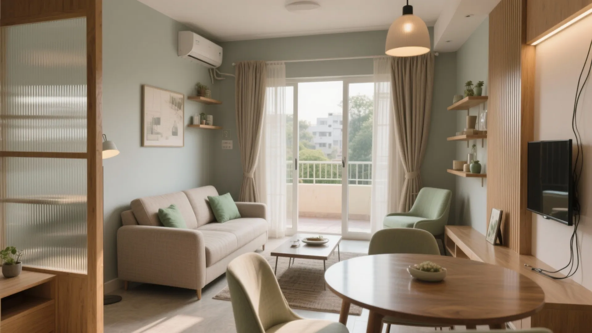 2) Living–dining that flexes: one room, many moods