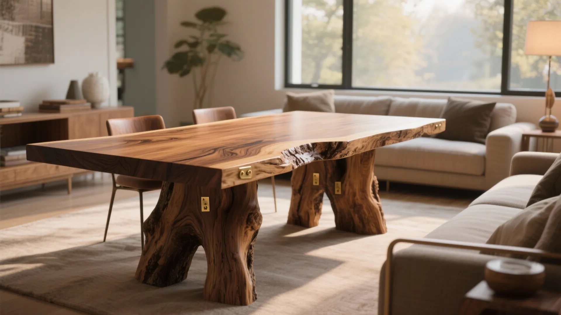 DIY Live Wood Table Legs: 5 Creative Ideas: Small slabs, big impact — five ways I’ve turned raw wood into striking table legs