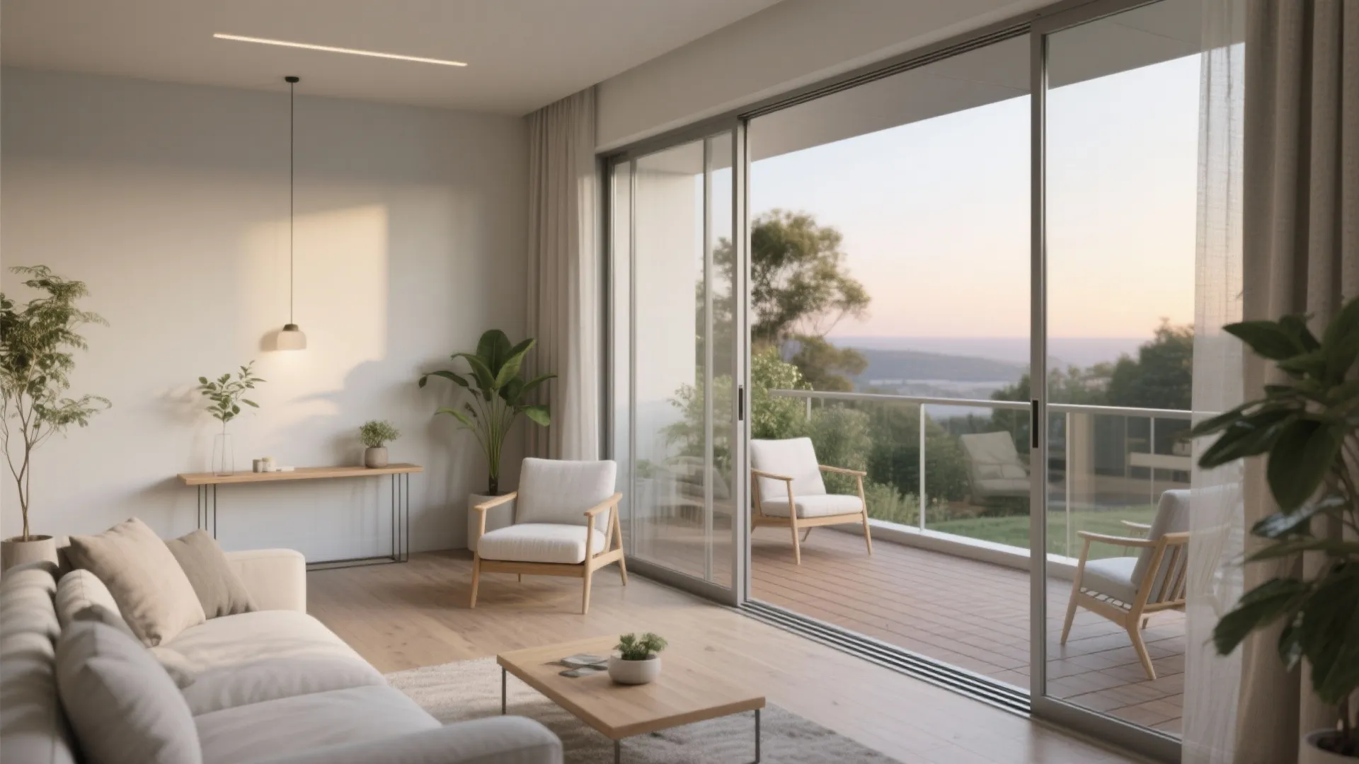 3) Seamless indoor–outdoor flow via the open balcony