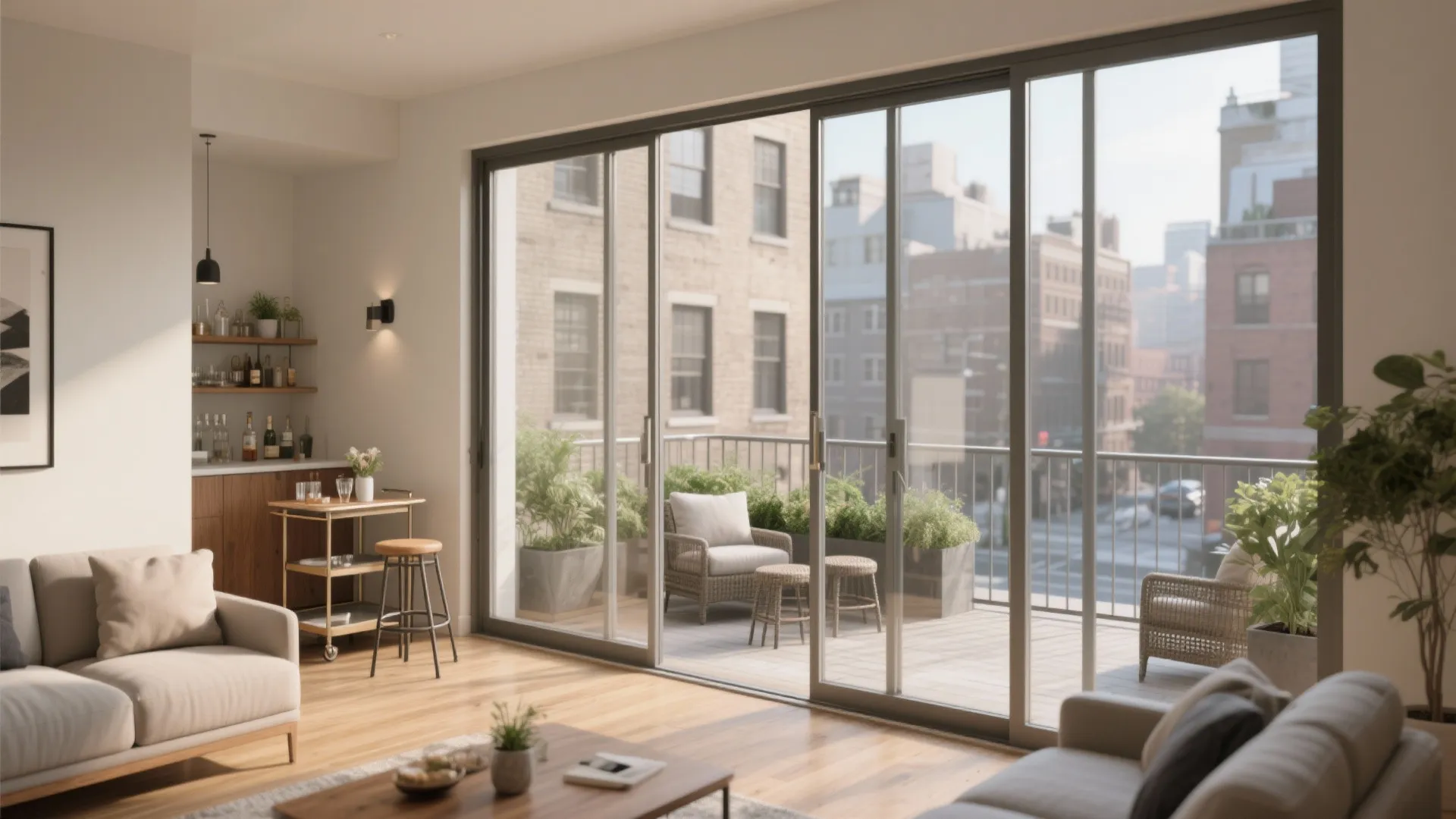 Living Room Balcony for Everyday Entertaining