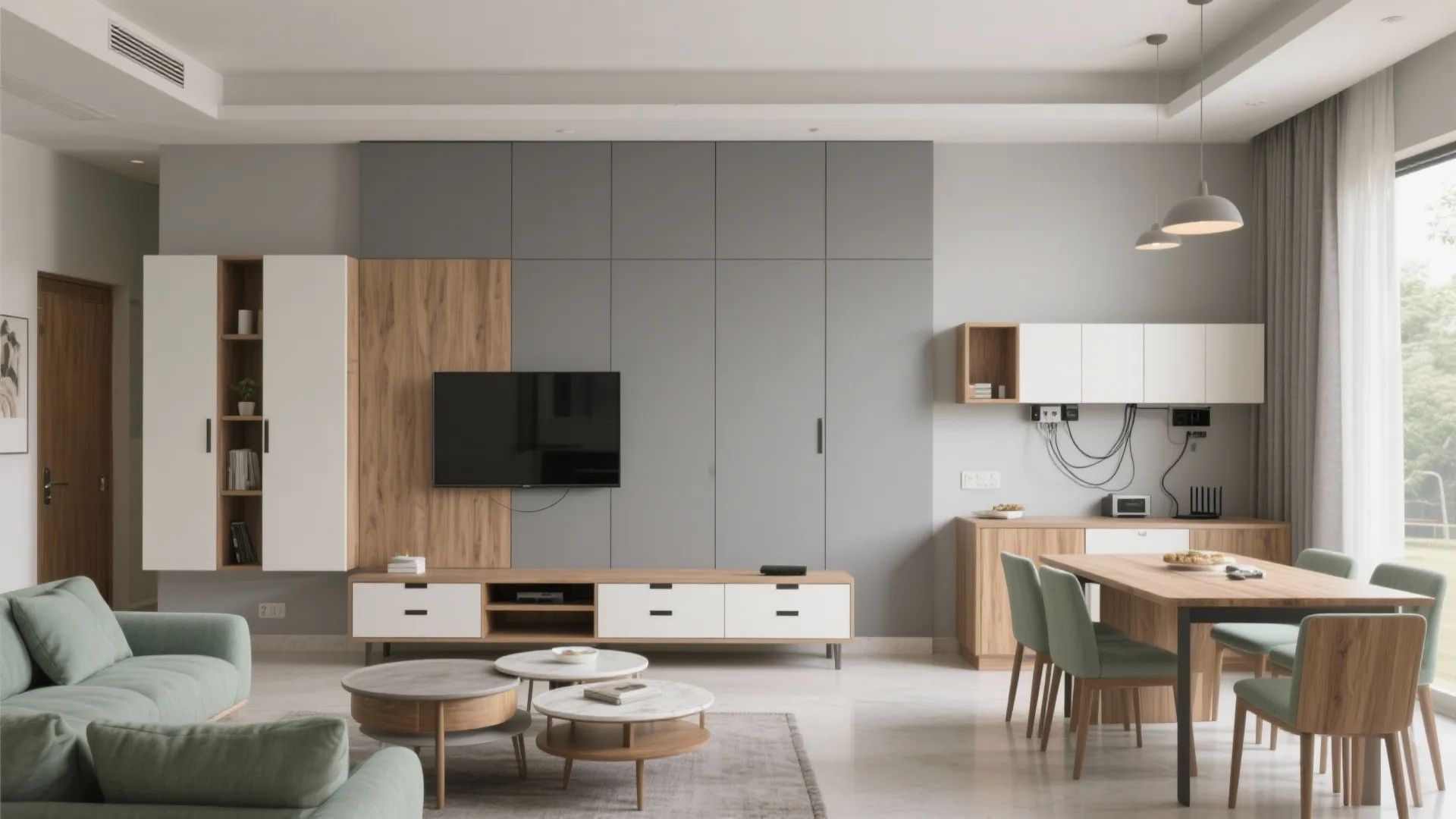 Built-Ins and Flexible Furniture in the Living–Dining