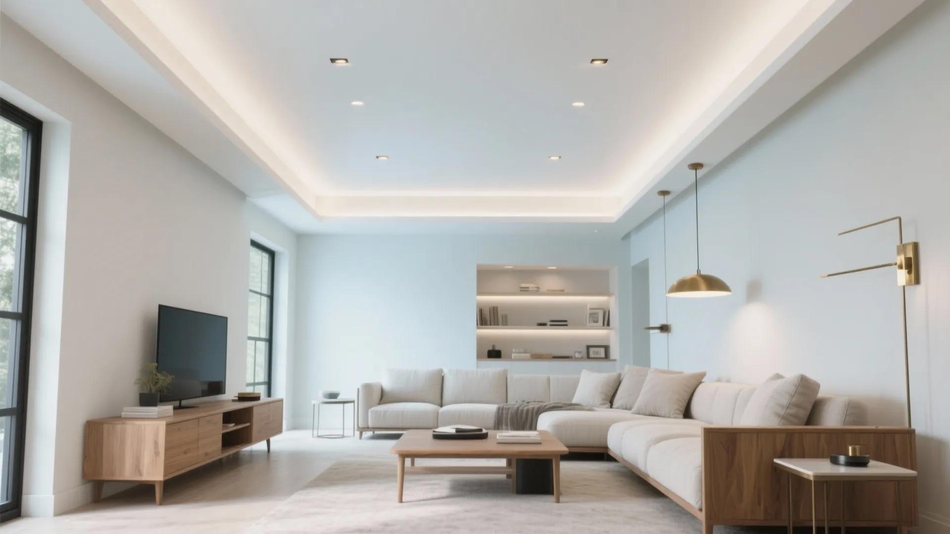 Best False Ceiling Colours for Living Room: Creative Ideas: 1 Minute to Pick Your Perfect Living Room Ceiling Color