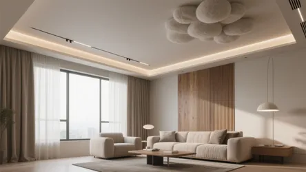 5 Simple Ceiling Design Ideas for Living Rooms