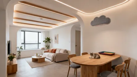 Ceiling Design for Living and Dining Room: 5 Ideas