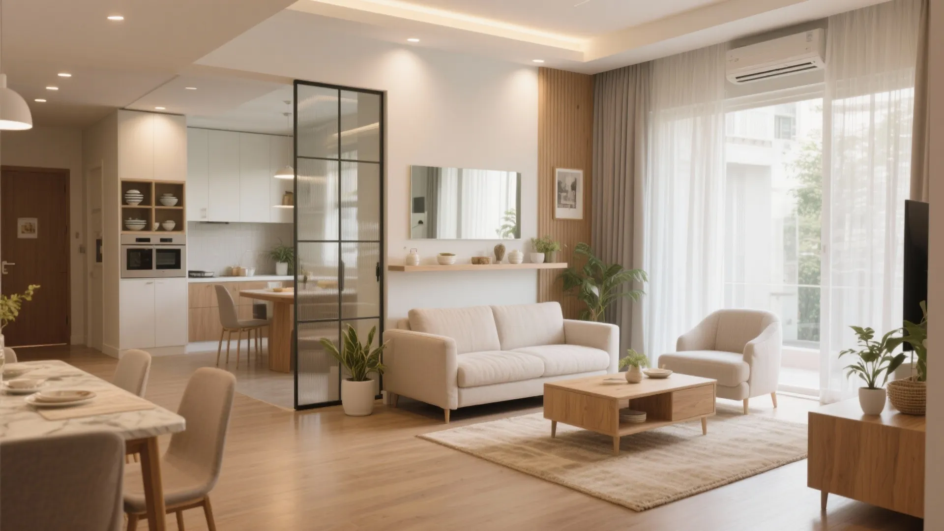 Light-filled Living + Dining Continuity